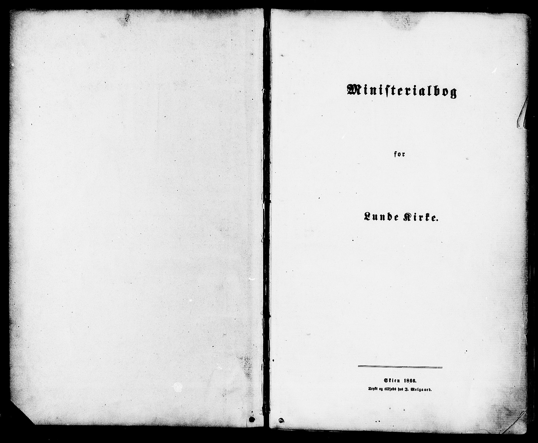 Lunde kirkebøker, AV/SAKO-A-282/F/Fa/L0001: Ministerialbok nr. I 1, 1866-1883