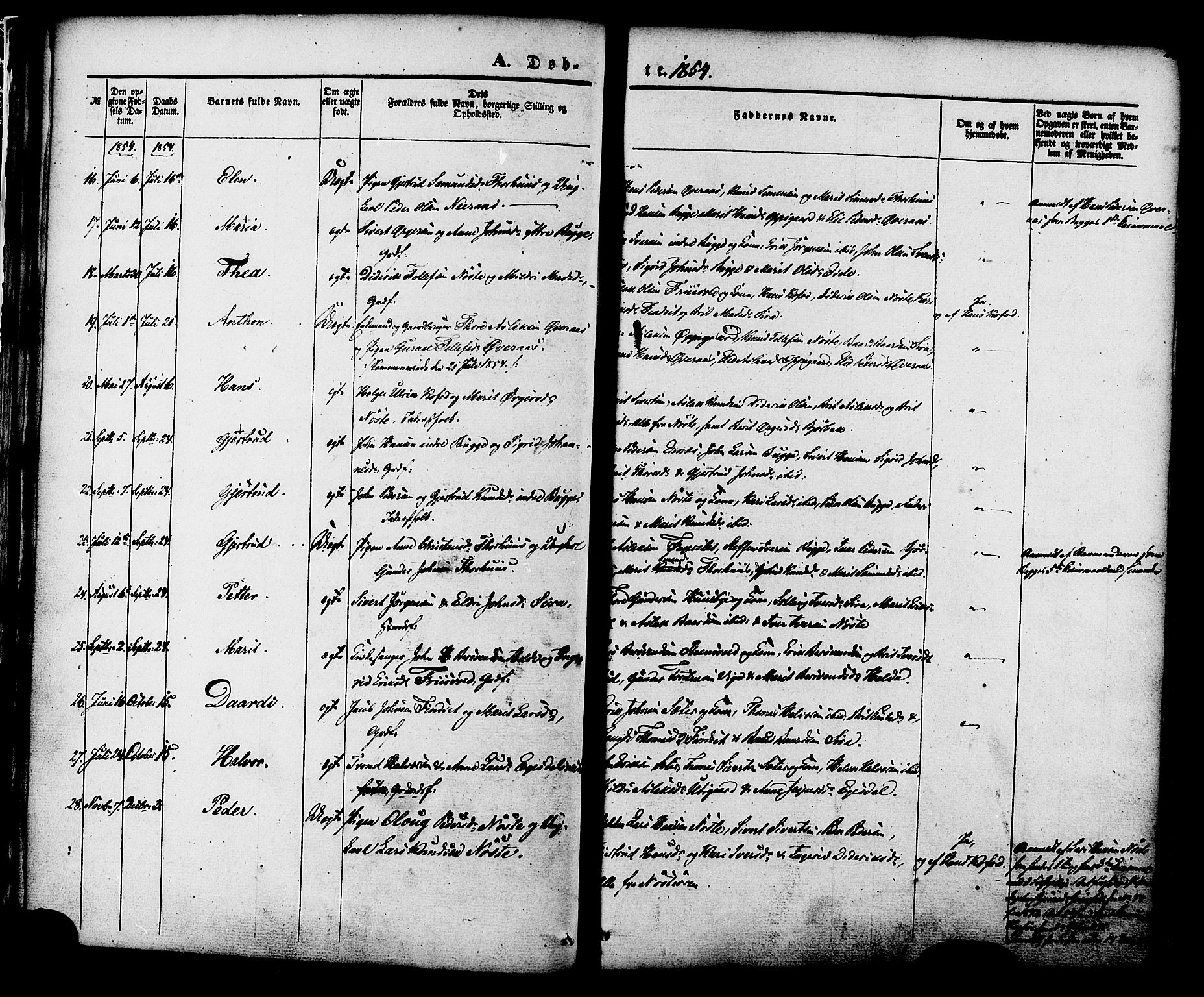 Ministerialprotokoller, klokkerbøker og fødselsregistre - Møre og Romsdal, SAT/A-1454/552/L0637: Ministerialbok nr. 552A01, 1845-1879, s. 22