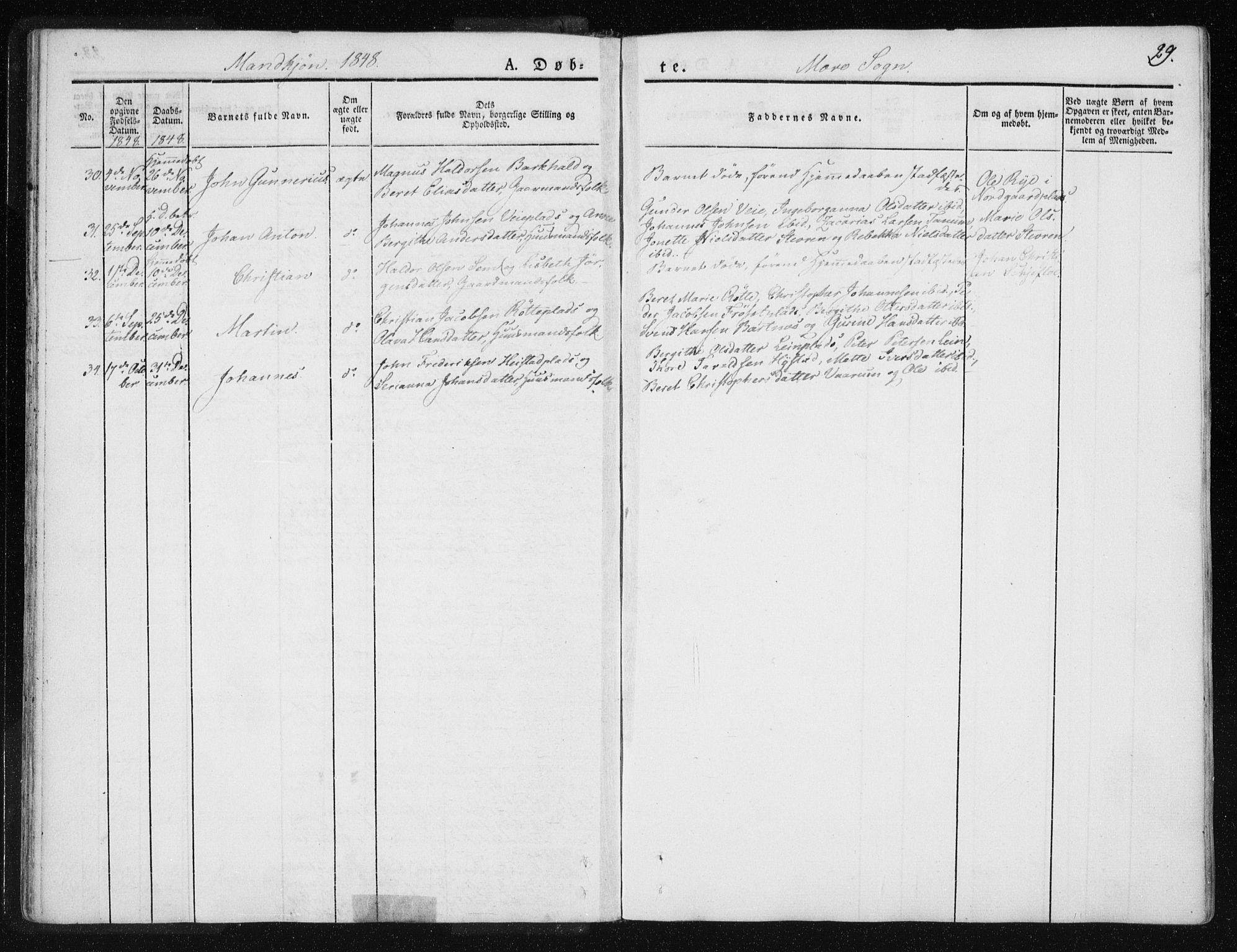 Ministerialprotokoller, klokkerbøker og fødselsregistre - Nord-Trøndelag, AV/SAT-A-1458/735/L0339: Ministerialbok nr. 735A06 /1, 1836-1848, s. 29