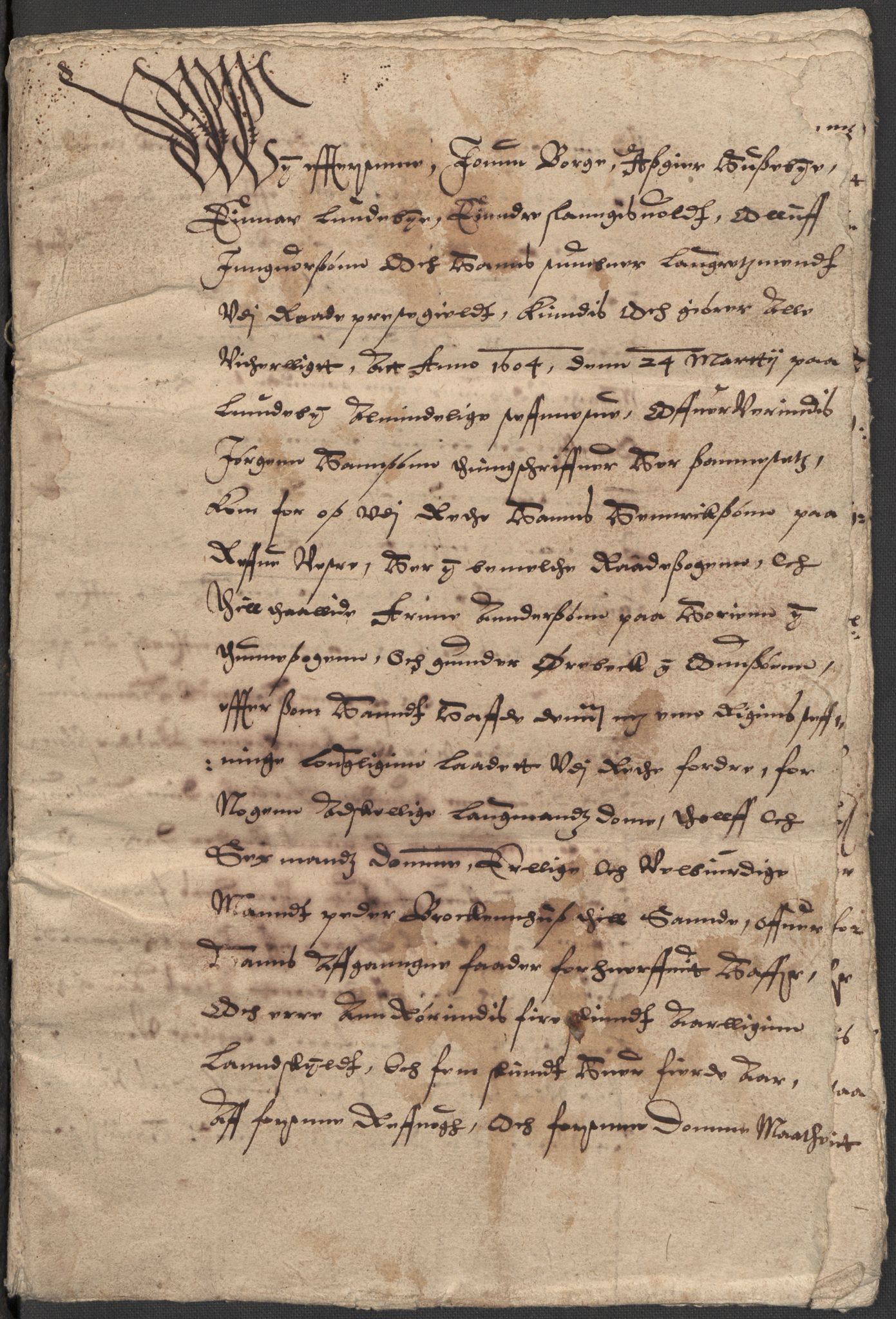 Riksarkivets diplomsamling, AV/RA-EA-5965/F12/L0007: Pk. 8 (I), 1604-1719, s. 8