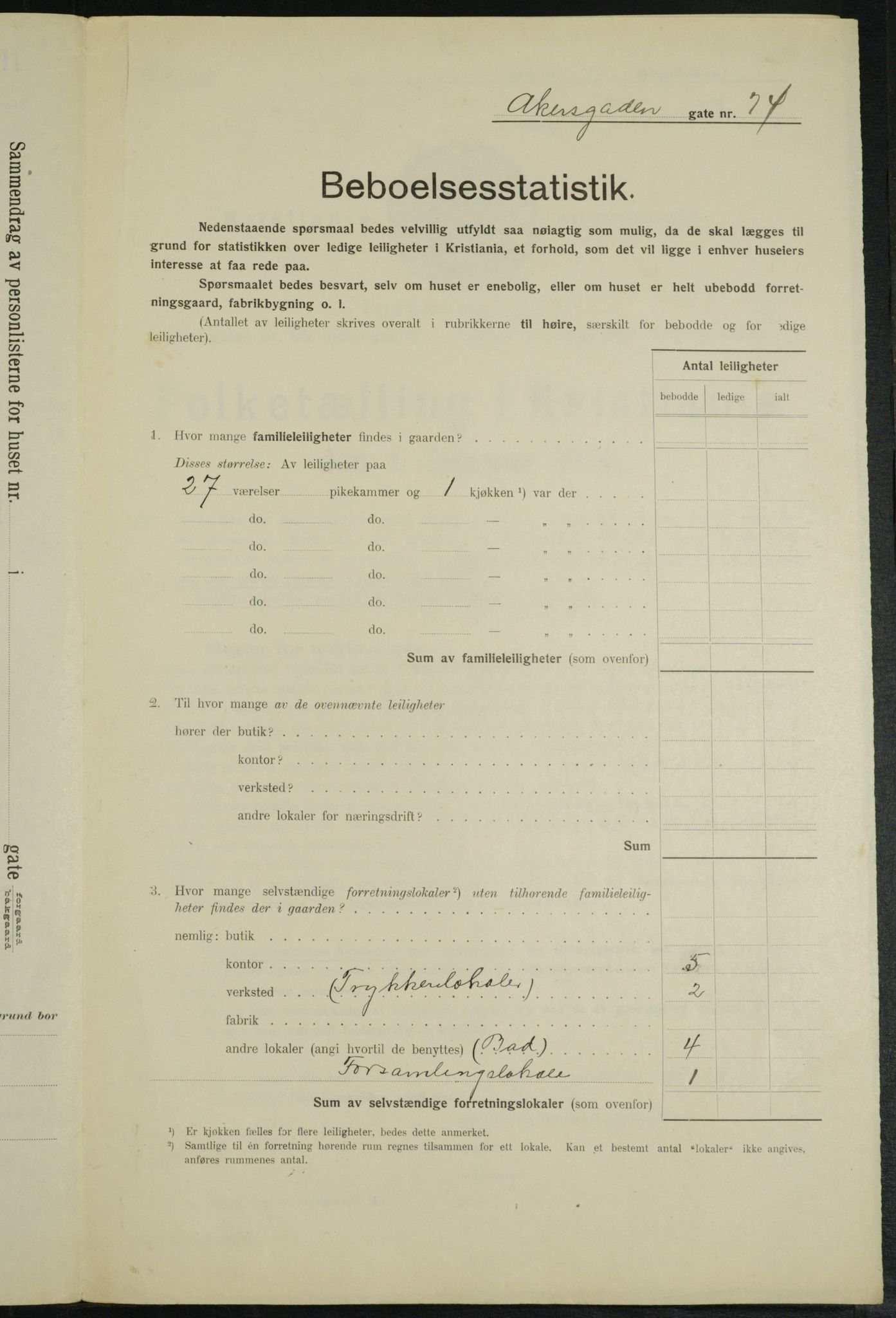 OBA, Kommunal folketelling 1.2.1914 for Kristiania, 1914, s. 793