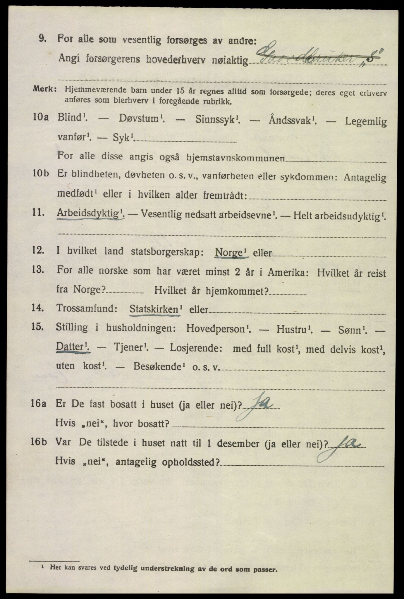 SAK, Folketelling 1920 for 0919 Froland herred, 1920, s. 4108