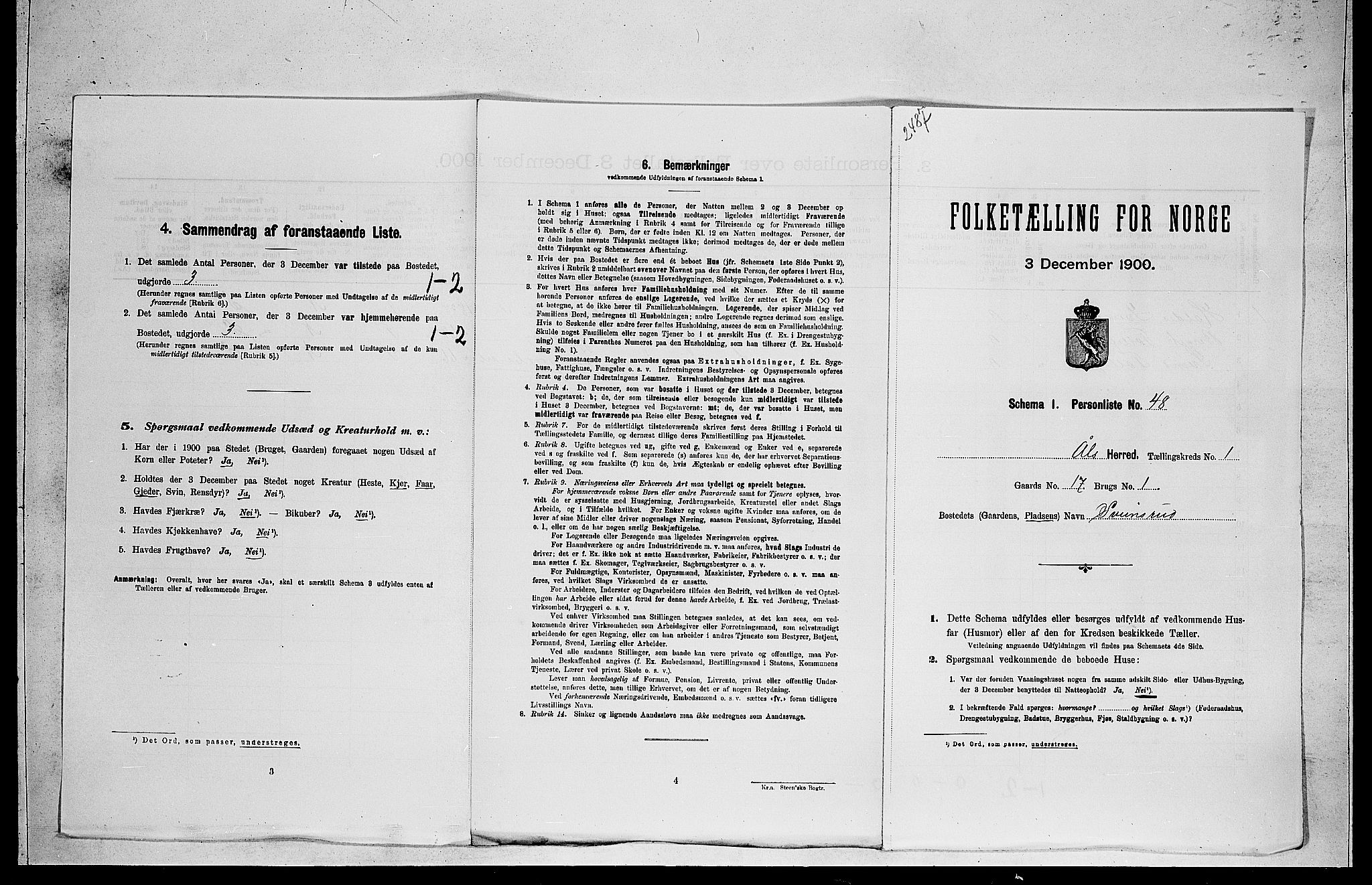 RA, Folketelling 1900 for 0619 Ål herred, 1900, s. 199