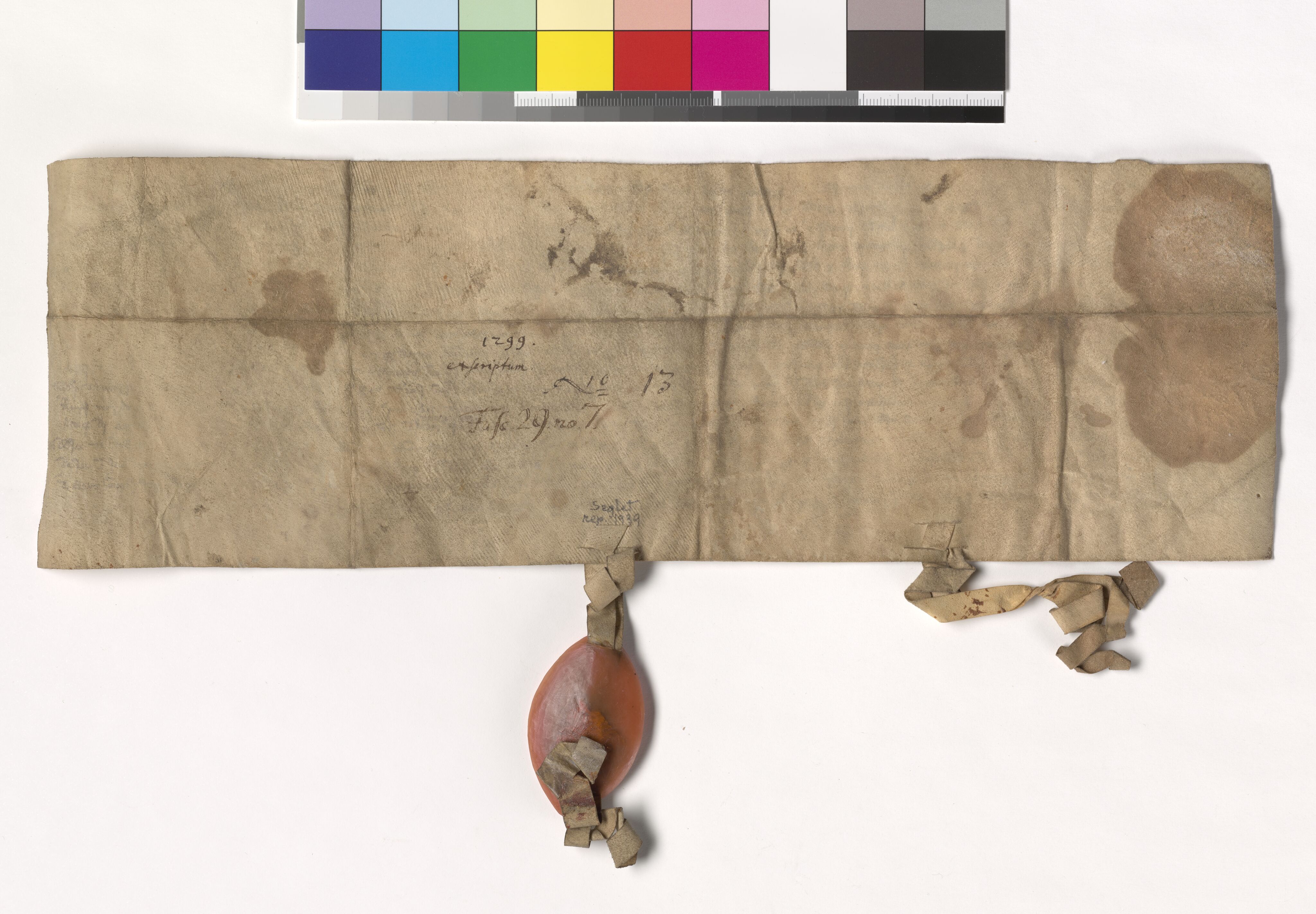 Riksarkivets diplomsamling, AV/RA-EA-5965/F05/L0084: NRA AM fasc. 29 nr. 5-11, 1299-1300, s. 9