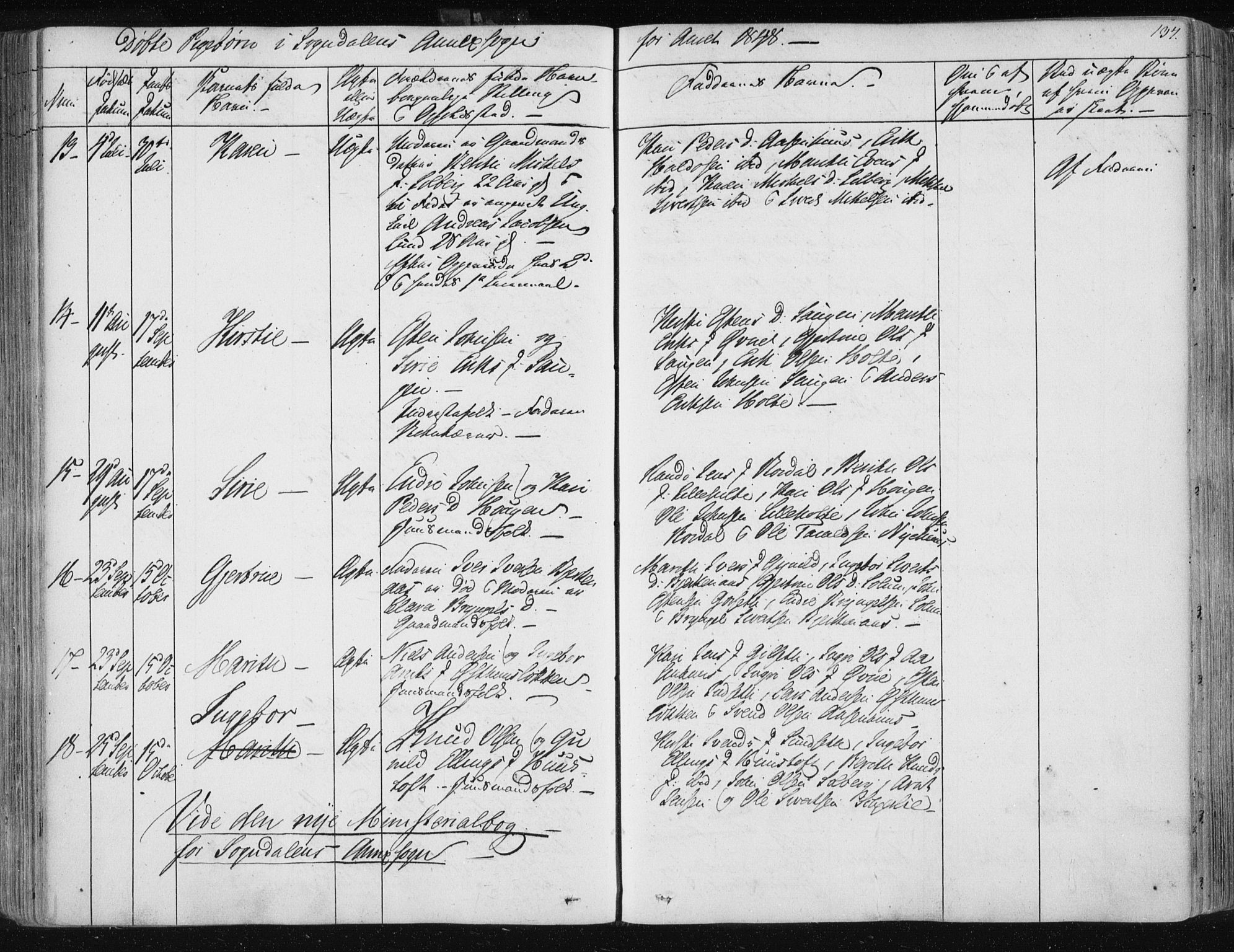 Ministerialprotokoller, klokkerbøker og fødselsregistre - Sør-Trøndelag, SAT/A-1456/687/L0999: Ministerialbok nr. 687A05 /3, 1843-1848, s. 134