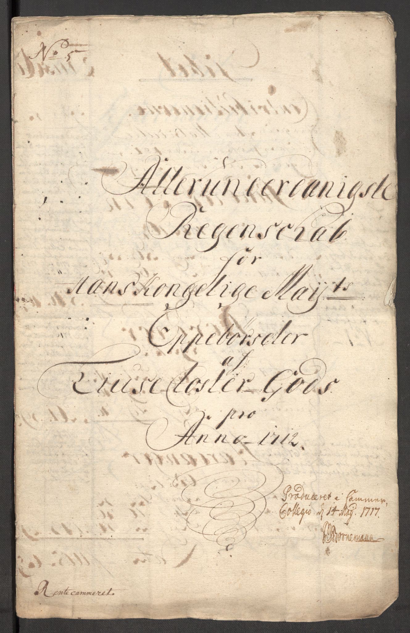 Rentekammeret inntil 1814, Reviderte regnskaper, Fogderegnskap, RA/EA-4092/R50/L3160: Fogderegnskap Lyse kloster, 1710-1719, s. 277