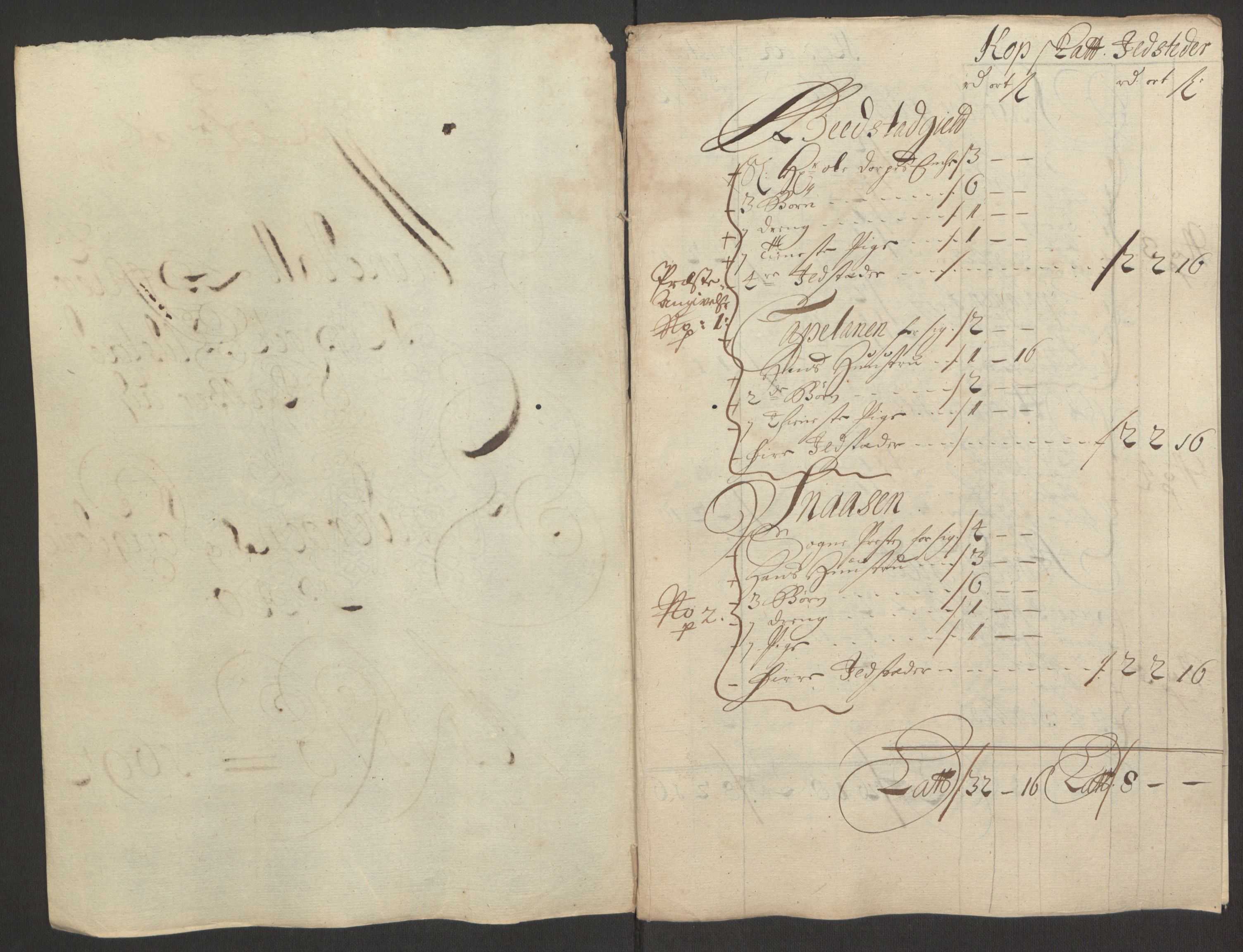 Rentekammeret inntil 1814, Reviderte regnskaper, Fogderegnskap, RA/EA-4092/R63/L4308: Fogderegnskap Inderøy, 1692-1694, s. 136