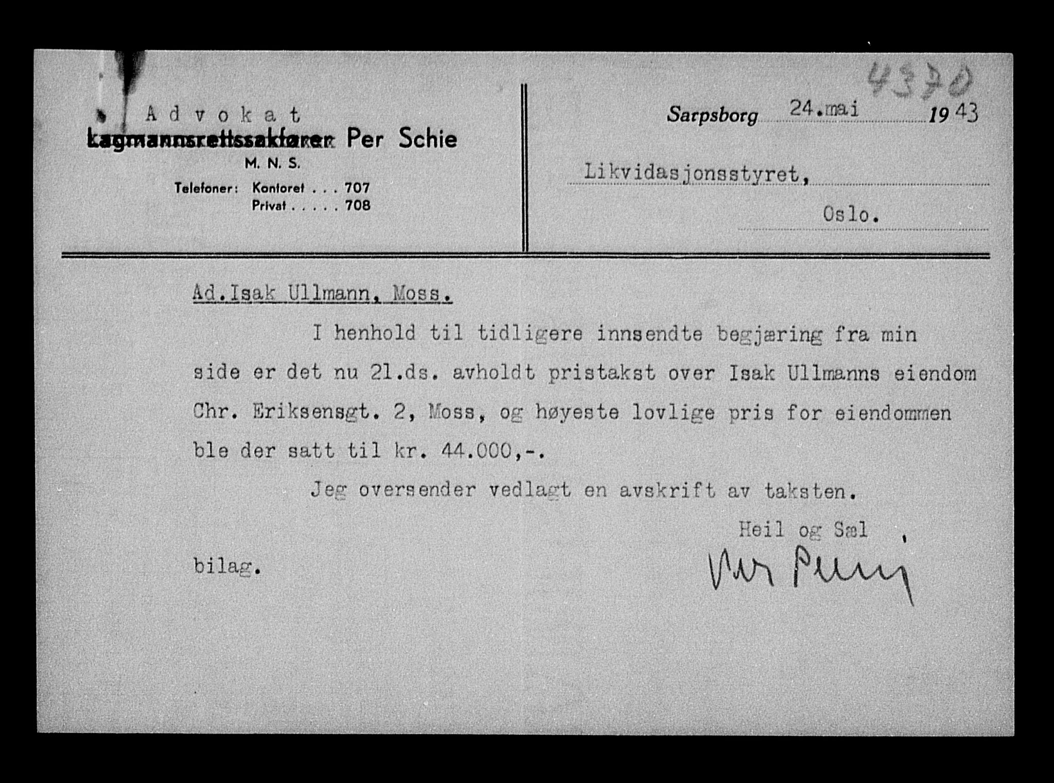 Justisdepartementet, Tilbakeføringskontoret for inndratte formuer, AV/RA-S-1564/H/Hc/Hcd/L1008: --, 1945-1947, s. 511