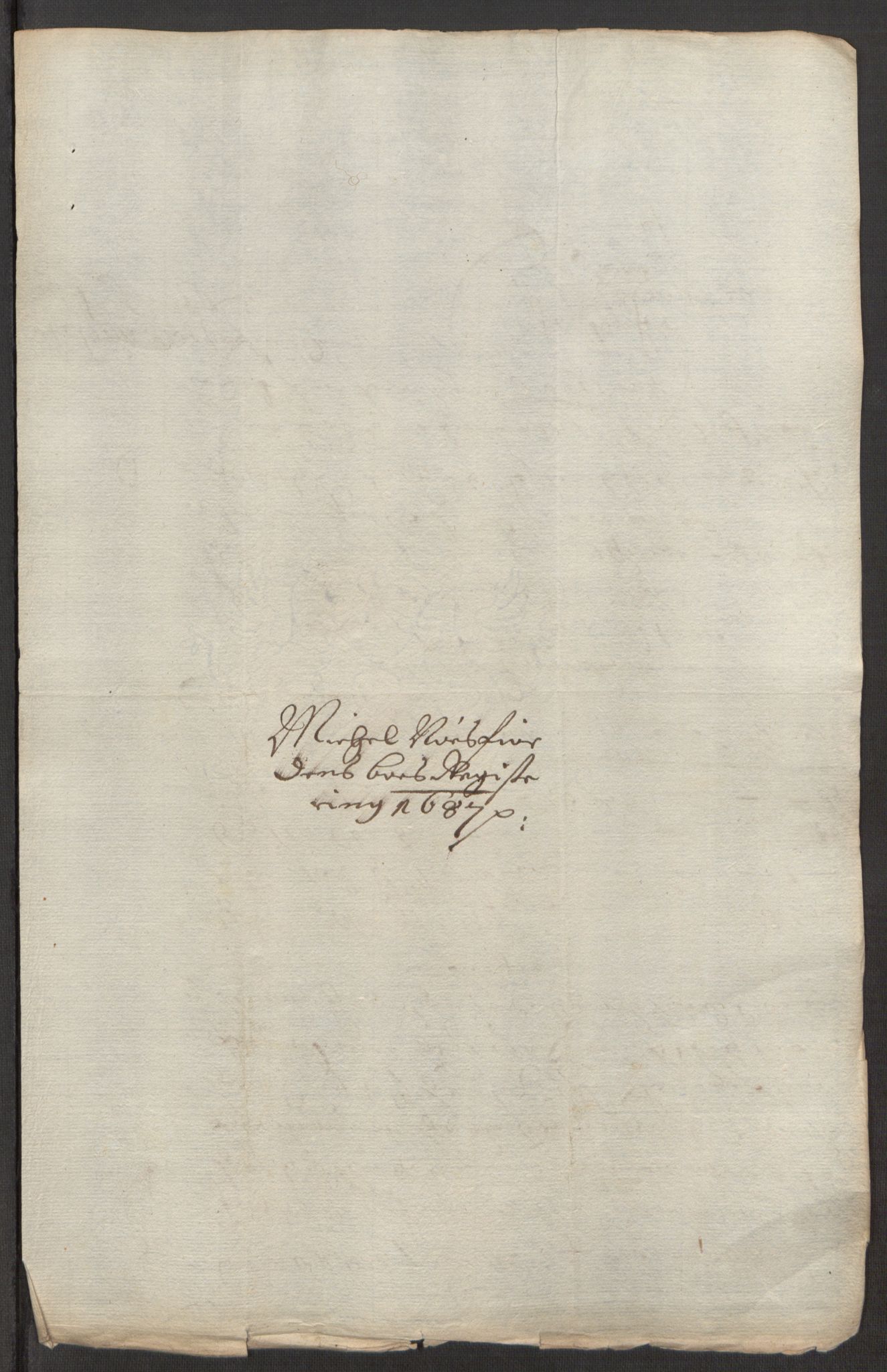 Rentekammeret inntil 1814, Reviderte regnskaper, Stiftamtstueregnskaper, Trondheim stiftamt og Nordland amt, AV/RA-EA-6044/R/Rh/L0010: Nordland amt, 1687