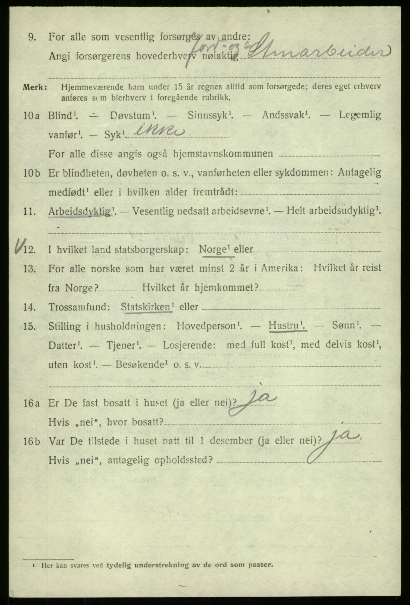 SAB, Folketelling 1920 for 1301 Bergen kjøpstad, 1920, s. 211405