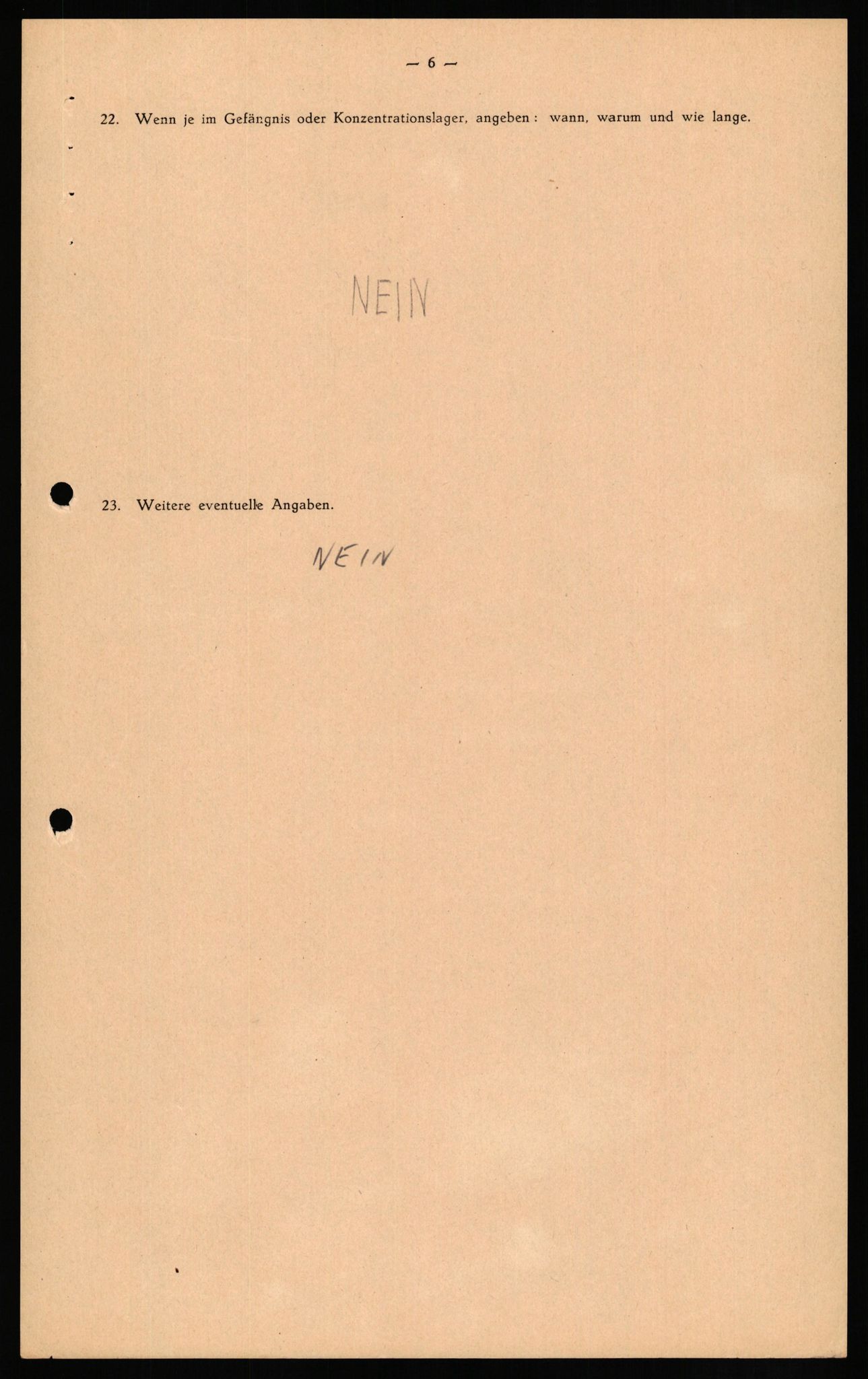 Forsvaret, Forsvarets overkommando II, AV/RA-RAFA-3915/D/Db/L0015: CI Questionaires. Tyske okkupasjonsstyrker i Norge. Tyskere., 1945-1946, s. 164