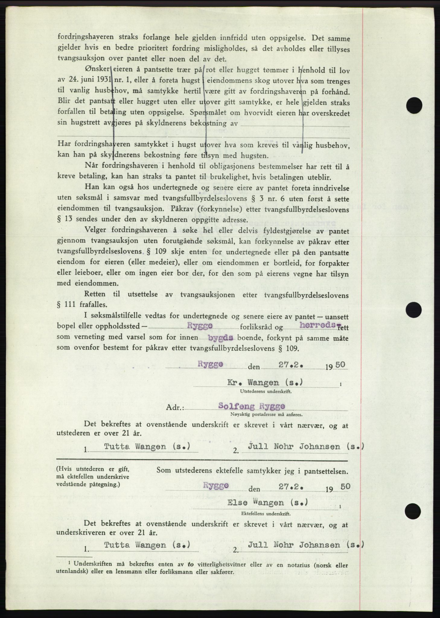 Moss sorenskriveri, SAO/A-10168: Pantebok nr. B23, 1949-1950, Dagboknr: 677/1950