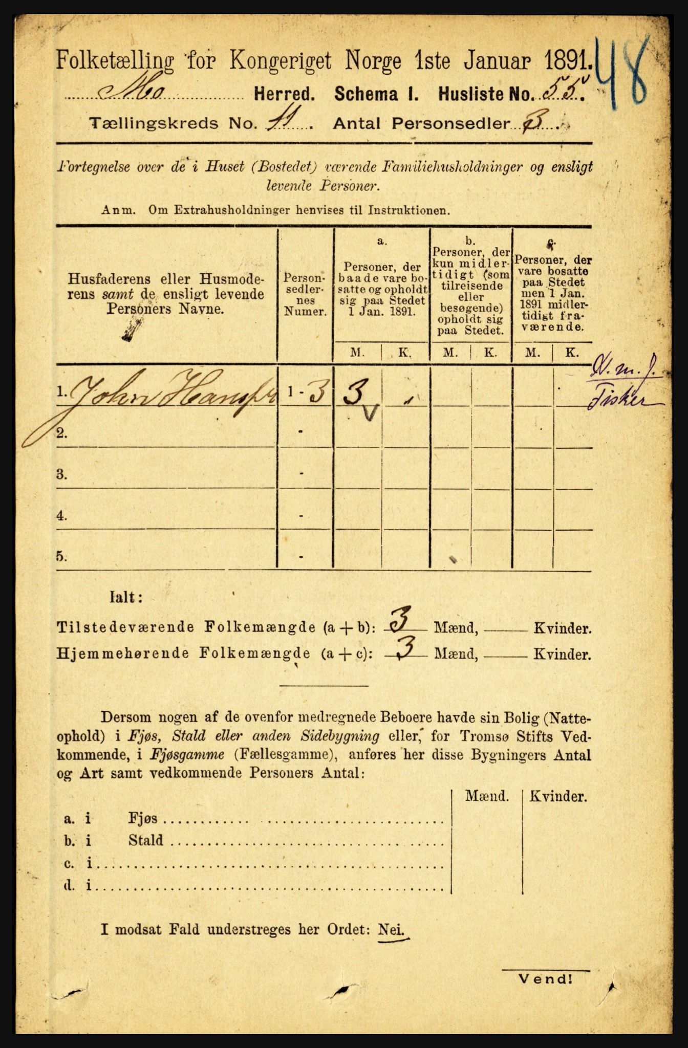 RA, Folketelling 1891 for 1833 Mo herred, 1891, s. 4410