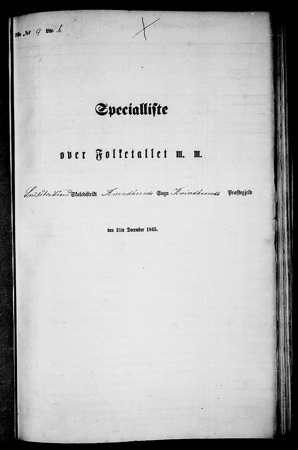 RA, Folketelling 1865 for 1224P Kvinnherad prestegjeld, 1865, s. 152