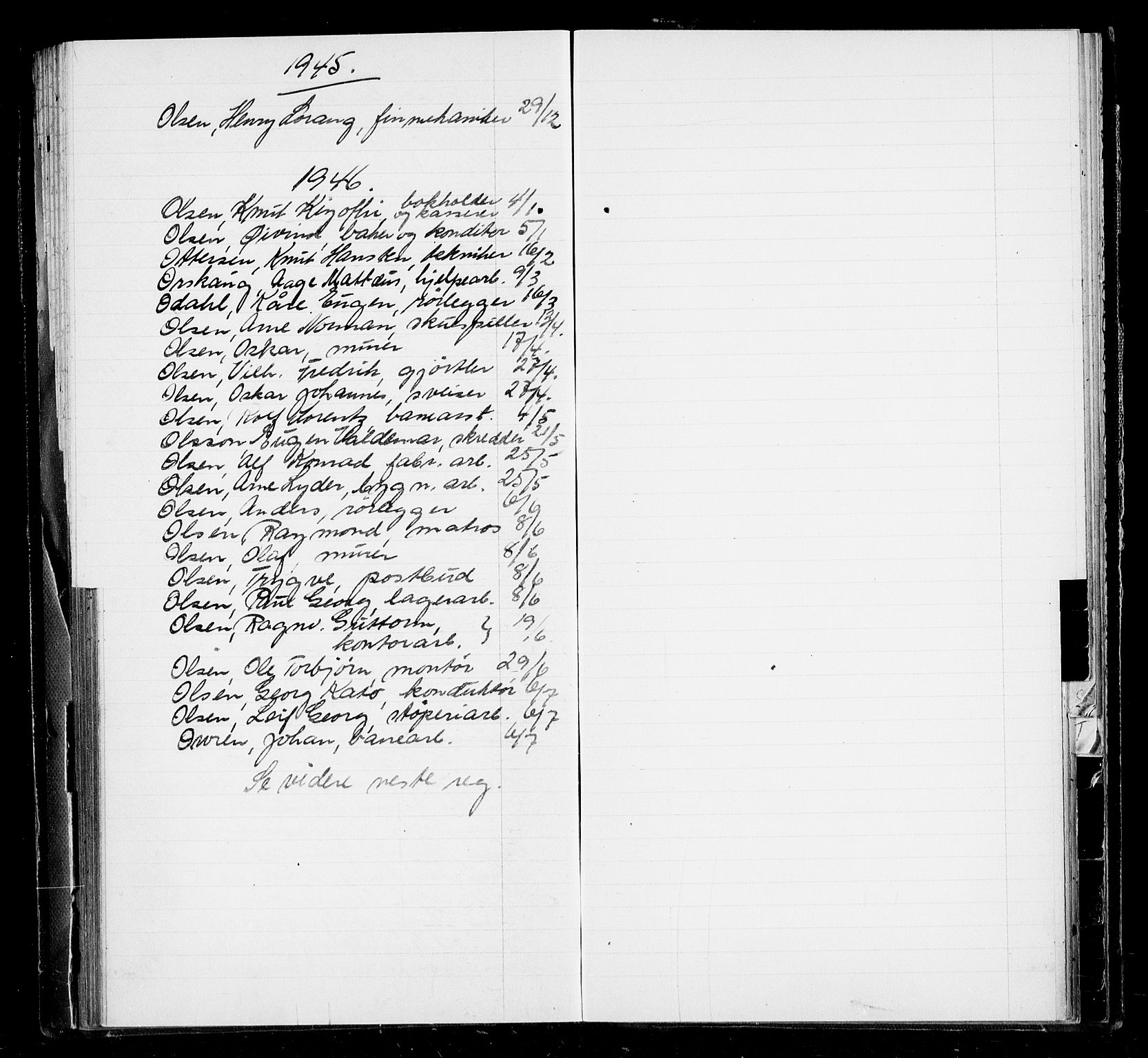 Oslo byfogd avd. I, AV/SAO-A-10220/L/La/L0006: Vigselsregister, 1943-1946, s. 97