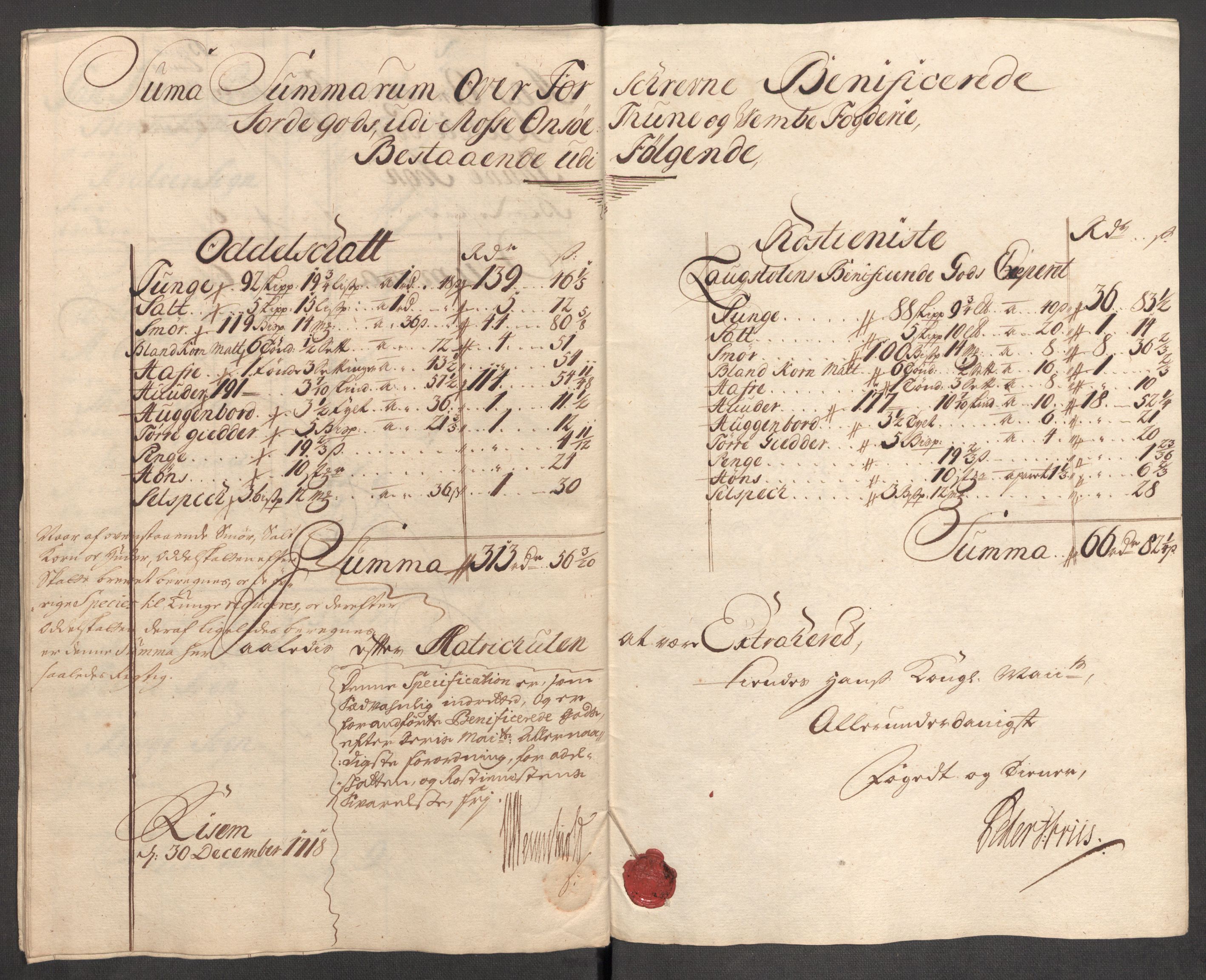 Rentekammeret inntil 1814, Reviderte regnskaper, Fogderegnskap, RA/EA-4092/R04/L0143: Fogderegnskap Moss, Onsøy, Tune, Veme og Åbygge, 1718, s. 33