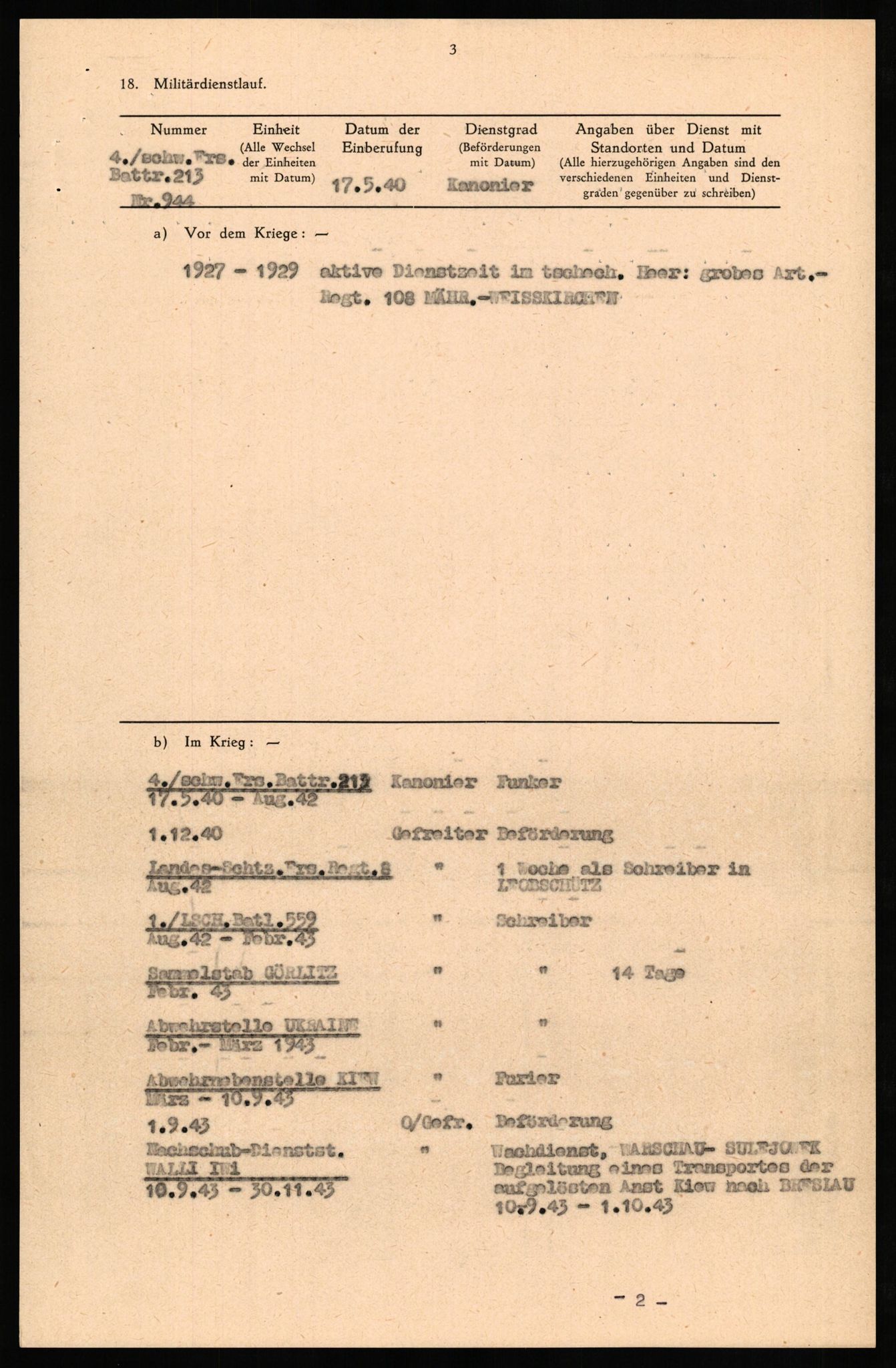 Forsvaret, Forsvarets overkommando II, AV/RA-RAFA-3915/D/Db/L0025: CI Questionaires. Tyske okkupasjonsstyrker i Norge. Tyskere., 1945-1946, s. 370