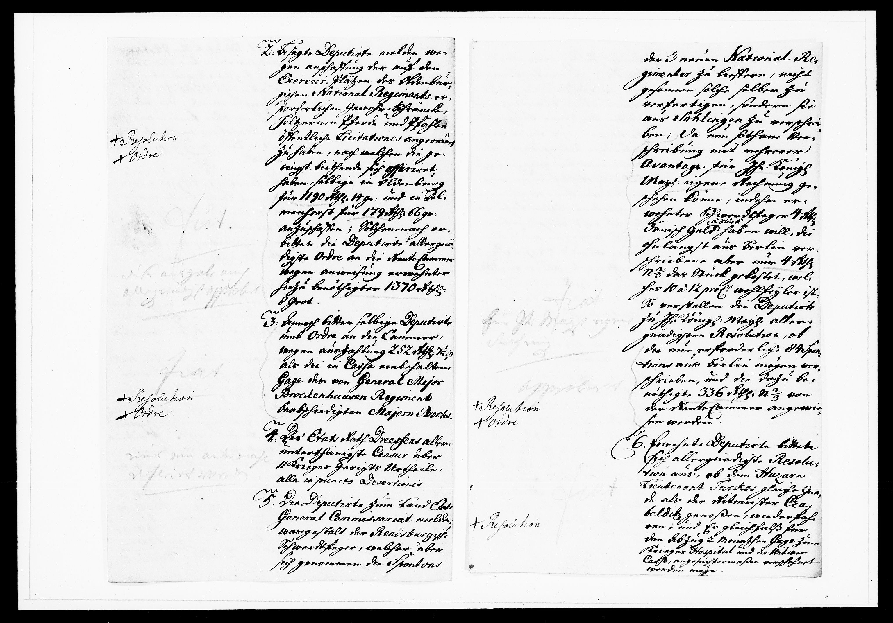 Krigskollegiet, Krigskancelliet, DRA/A-0006/-/1143-1150: Refererede sager, 1738, s. 12
