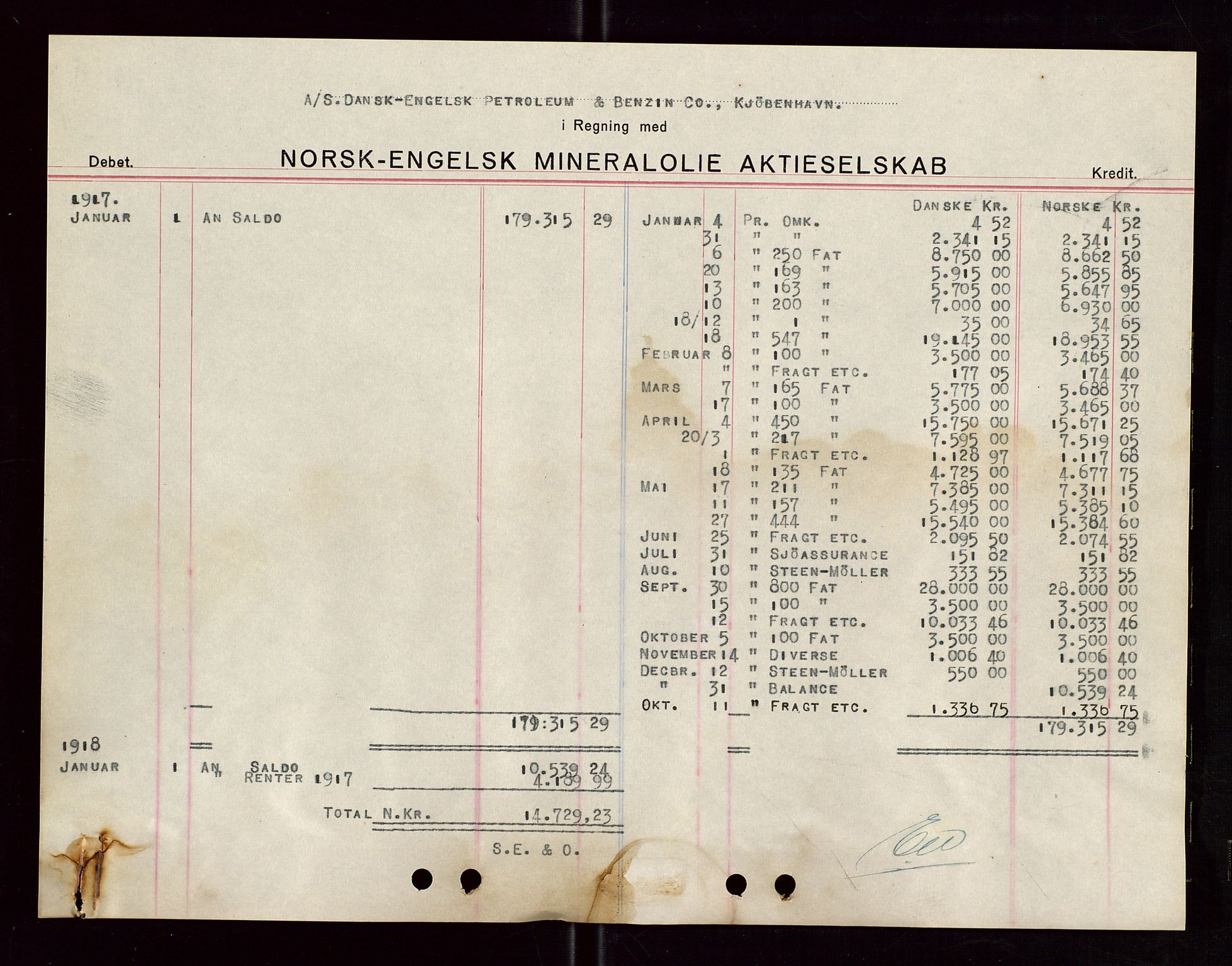 Pa 1521 - A/S Norske Shell, AV/SAST-A-101915/E/Ea/Eaa/L0005: Sjefskorrespondanse, 1918, s. 137