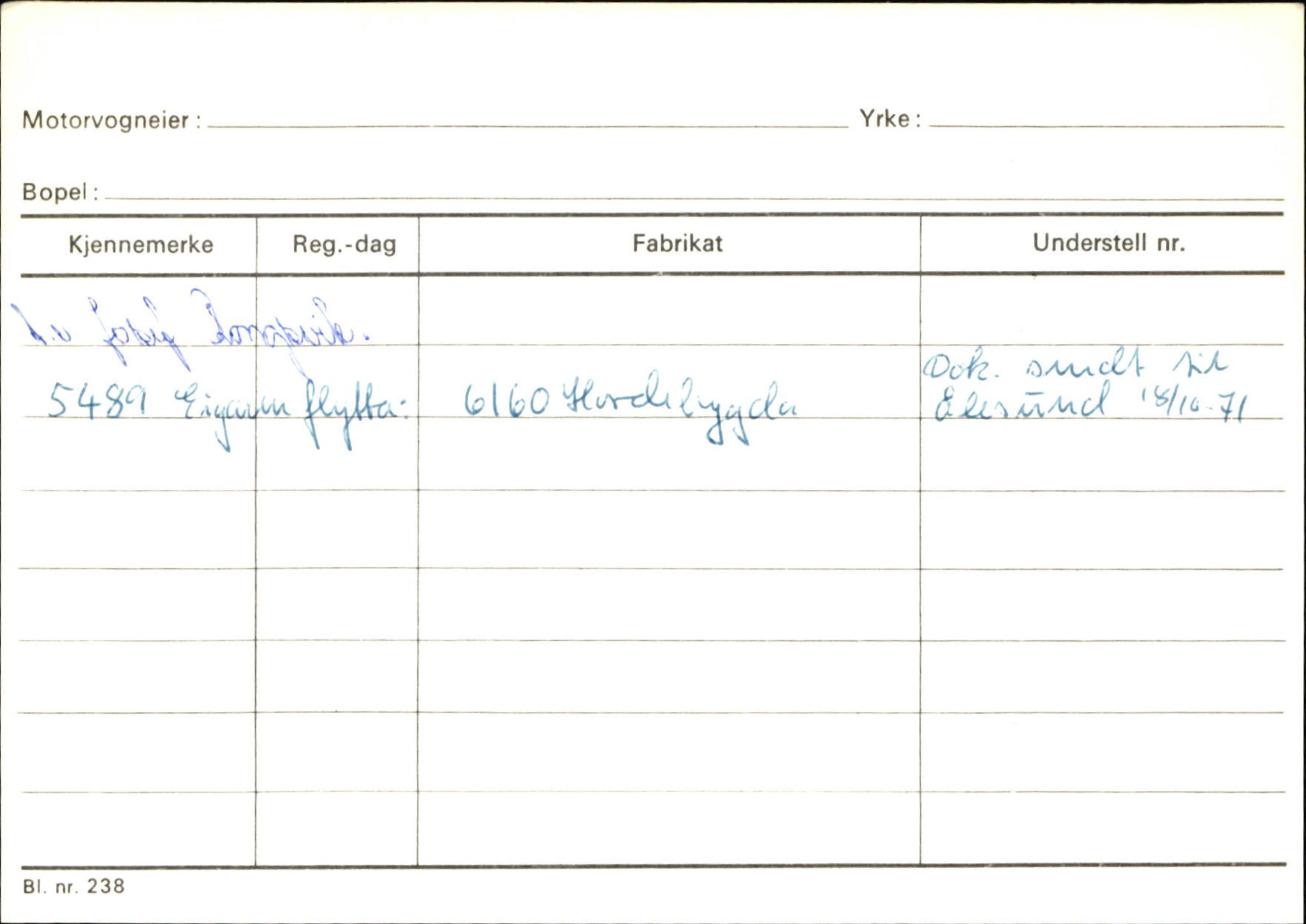 Statens vegvesen, Sogn og Fjordane vegkontor, AV/SAB-A-5301/4/F/L0144: Registerkort Vågsøy A-R, 1945-1975, s. 679