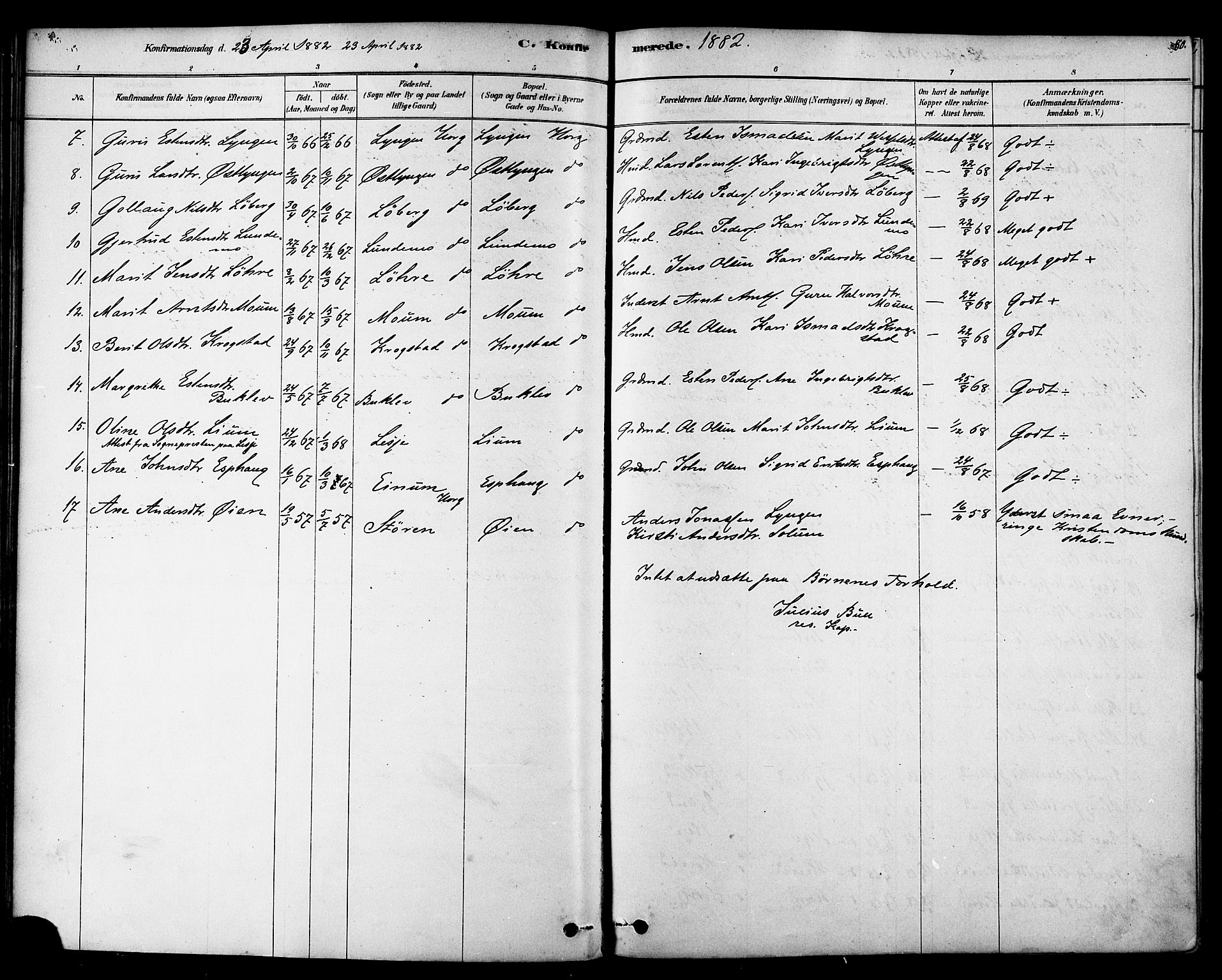 Ministerialprotokoller, klokkerbøker og fødselsregistre - Sør-Trøndelag, SAT/A-1456/692/L1105: Ministerialbok nr. 692A05, 1878-1890, s. 80