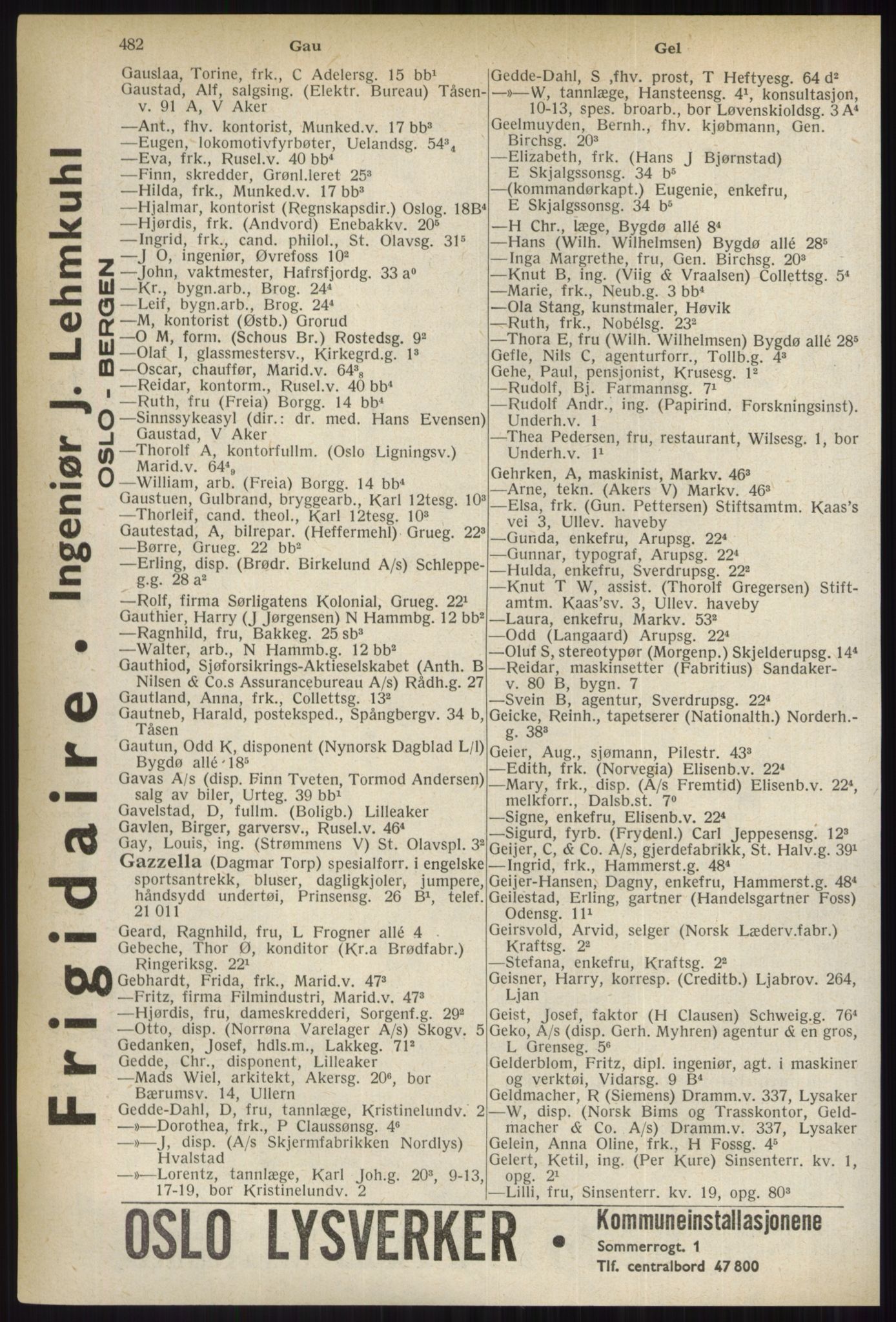 Kristiania/Oslo adressebok, PUBL/-, 1937, s. 482