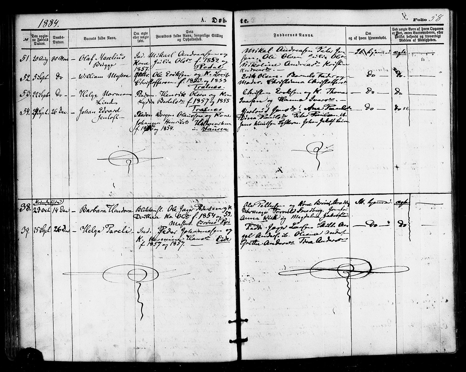 Ministerialprotokoller, klokkerbøker og fødselsregistre - Nordland, SAT/A-1459/813/L0199: Ministerialbok nr. 813A09, 1875-1885, s. 58