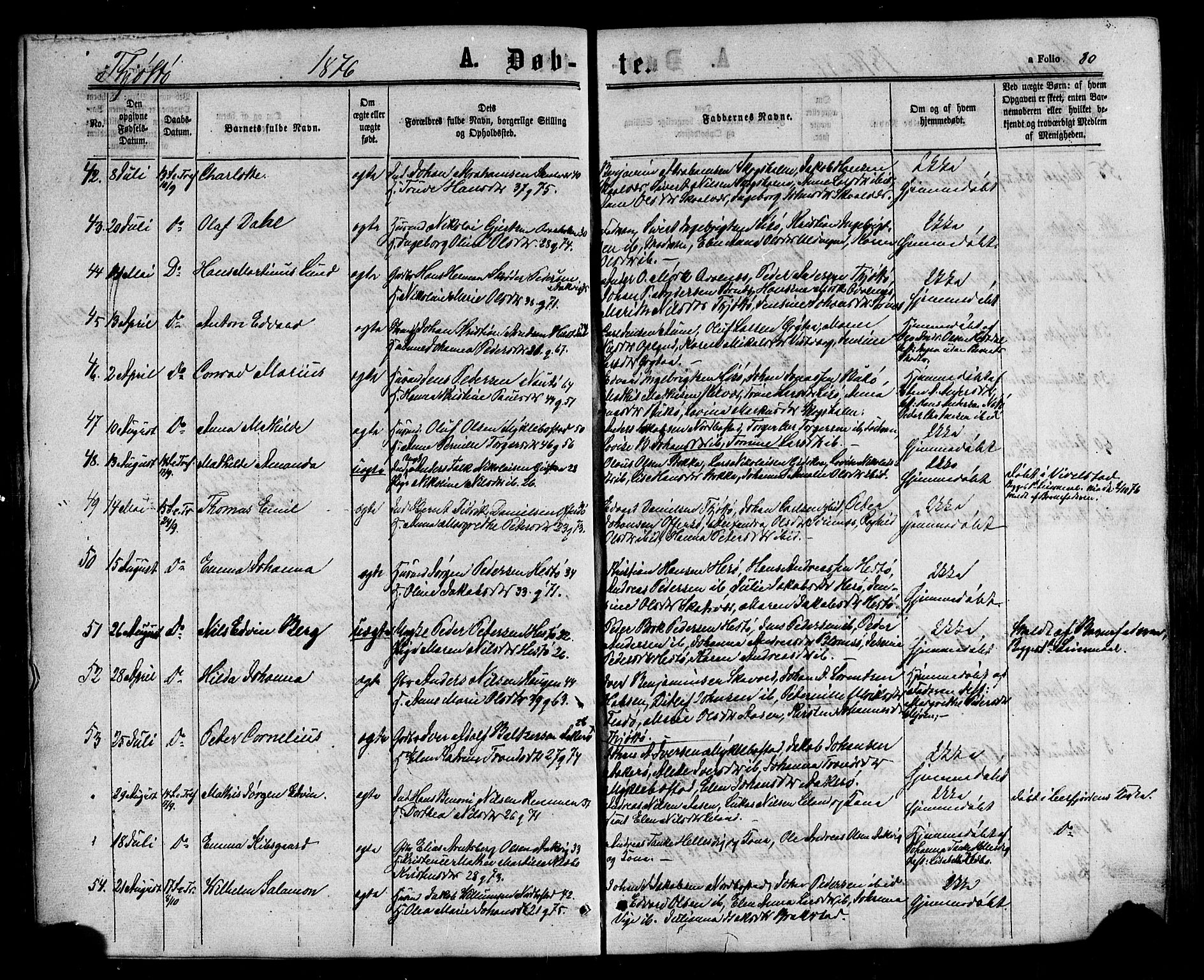Ministerialprotokoller, klokkerbøker og fødselsregistre - Nordland, SAT/A-1459/817/L0262: Ministerialbok nr. 817A03/ 1, 1862-1877, s. 80