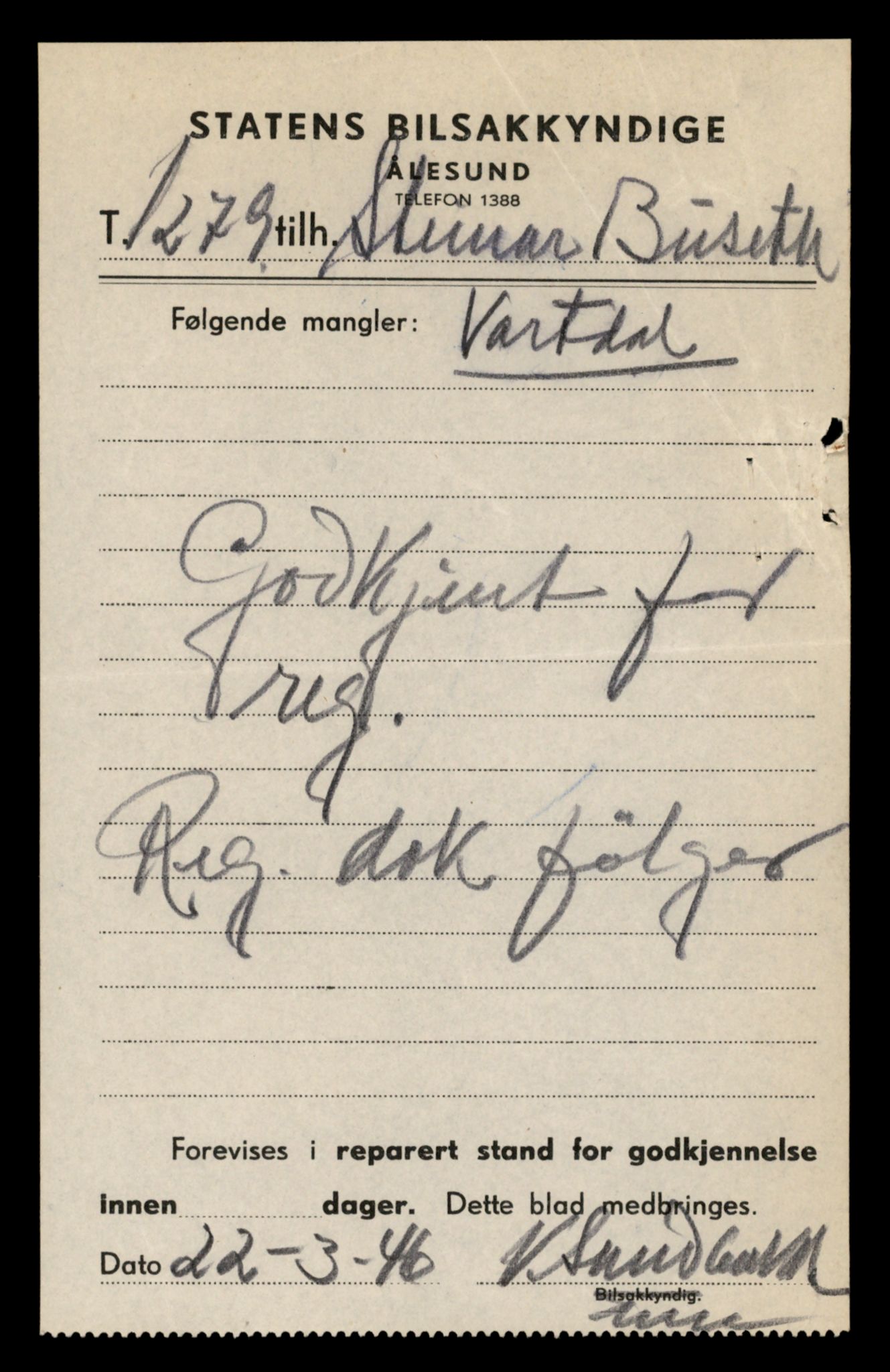 Møre og Romsdal vegkontor - Ålesund trafikkstasjon, AV/SAT-A-4099/F/Fe/L0029: Registreringskort for kjøretøy T 11430 - T 11619, 1927-1998, s. 989