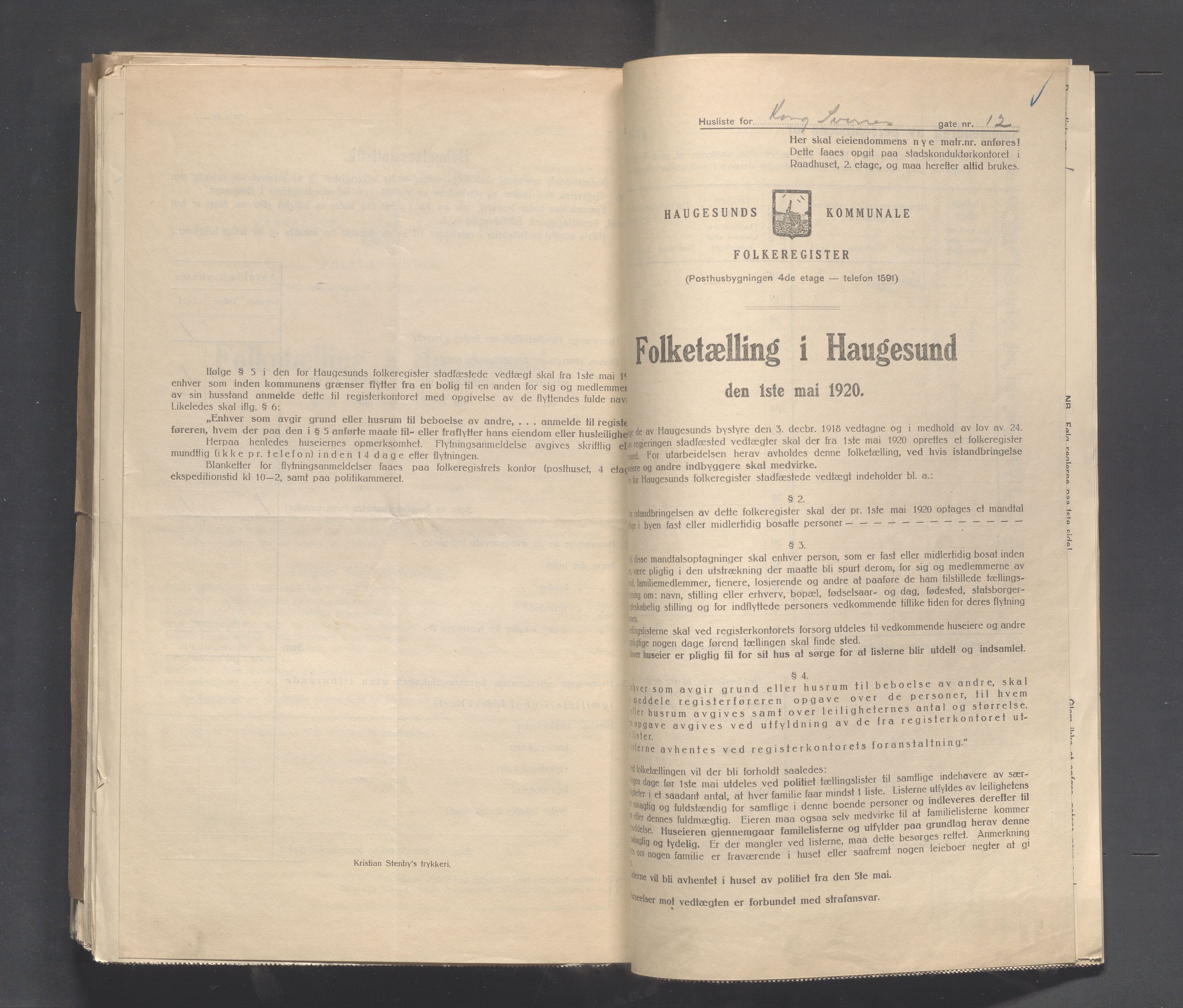 IKAR, Kommunal folketelling 1.5.1920 for Haugesund, 1920, s. 2835