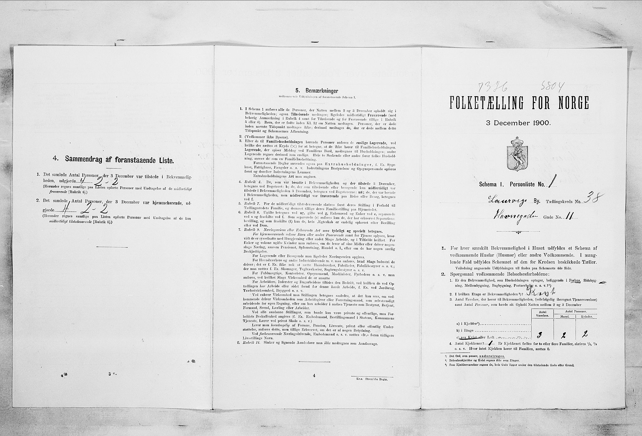 RA, Folketelling 1900 for 0707 Larvik kjøpstad, 1900, s. 6568