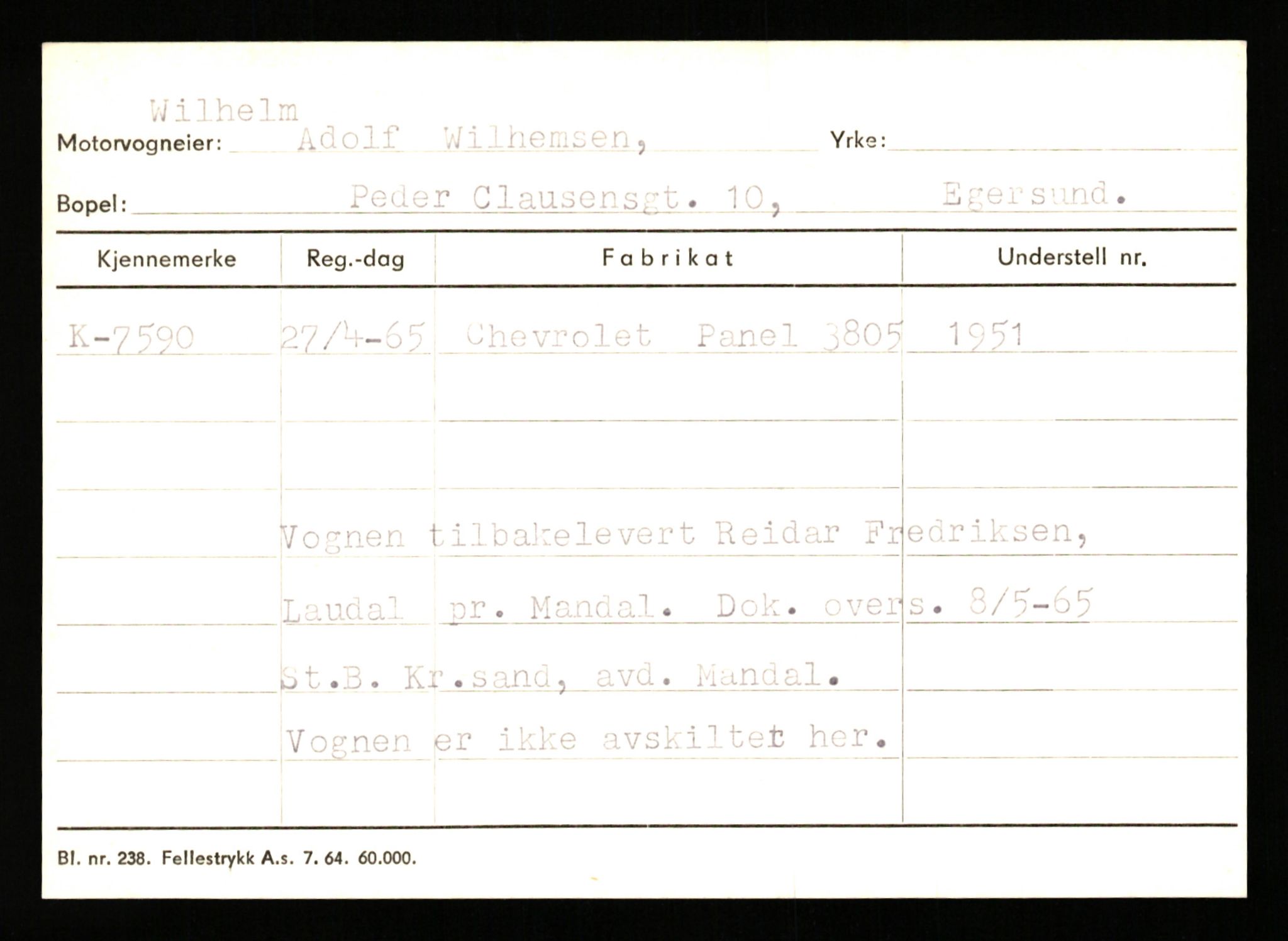 Stavanger trafikkstasjon, AV/SAST-A-101942/0/G/L0002: Registreringsnummer: 5791 - 10405, 1930-1971, s. 867