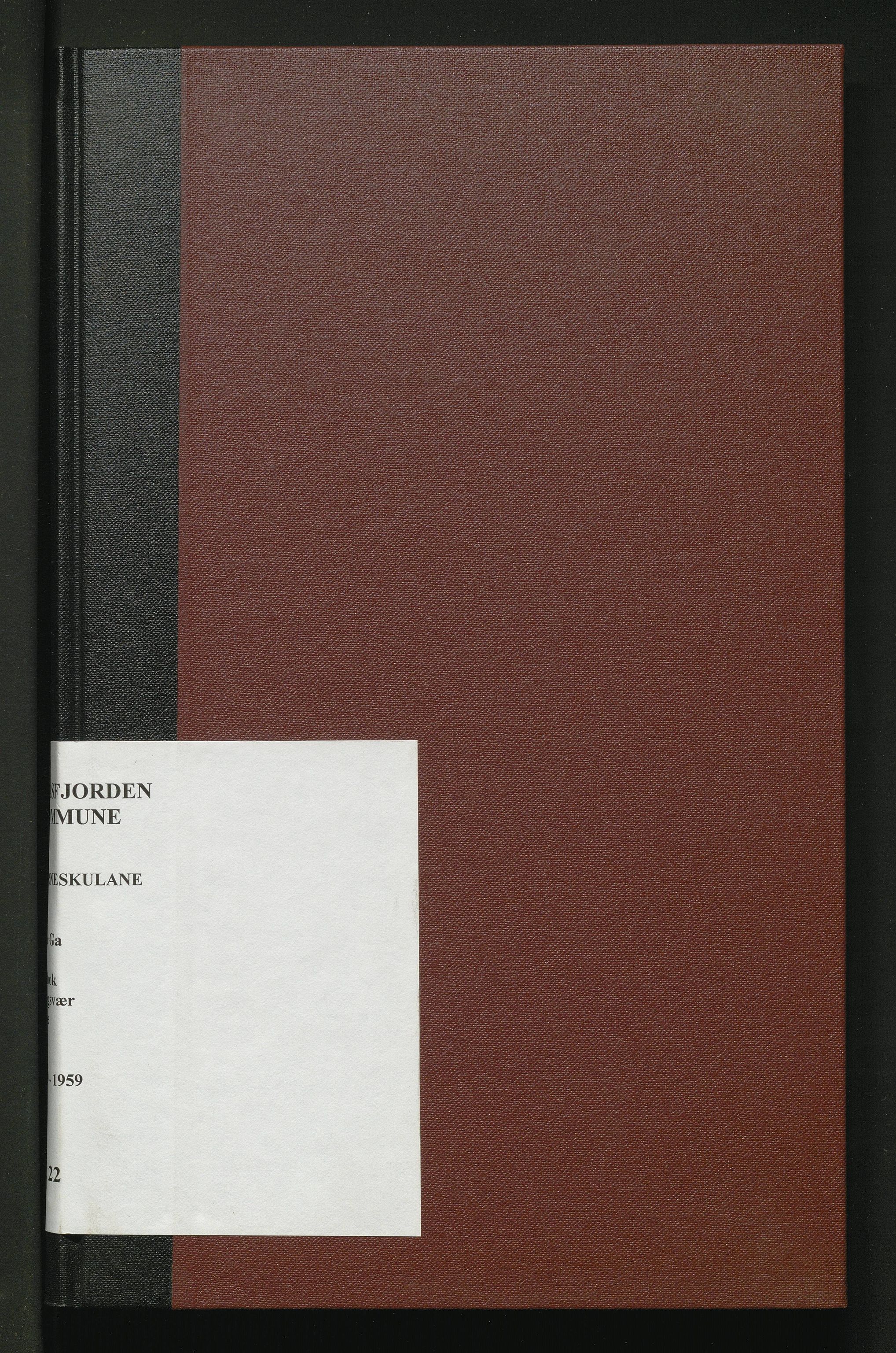 Masfjorden kommune. Barneskulane, IKAH/1266-231/G/Ga/L0022: Dagbok for Haugsvær skule, 1919-1959