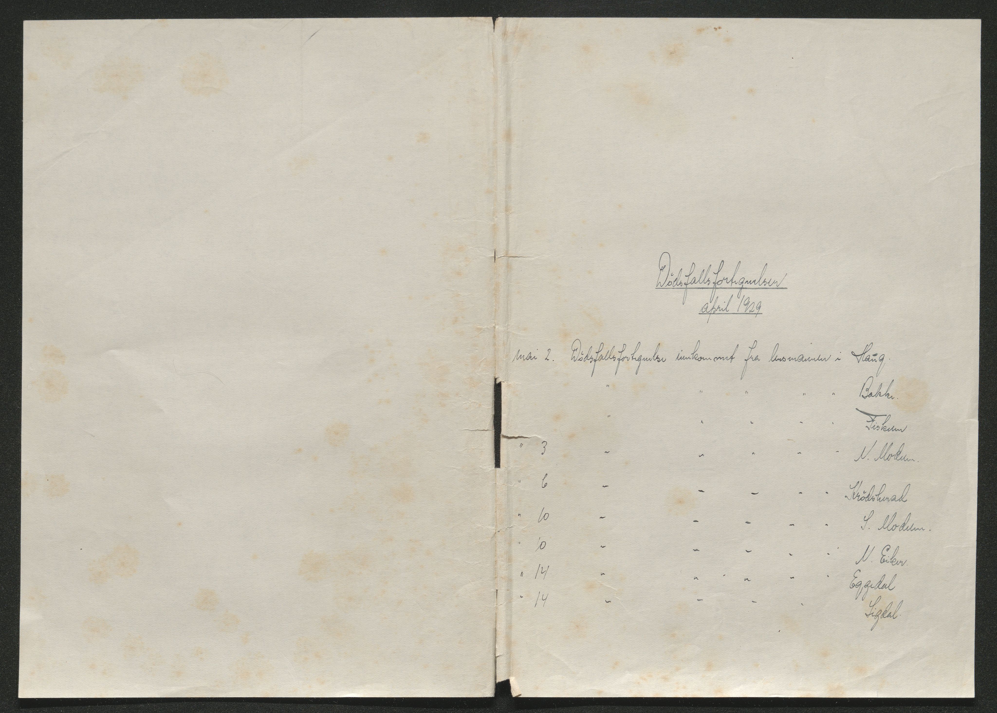 Eiker, Modum og Sigdal sorenskriveri, SAKO/A-123/H/Ha/Hab/L0045: Dødsfallsmeldinger, 1928-1929, s. 775