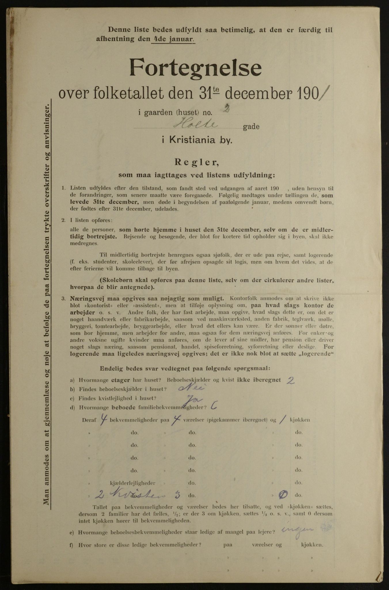 OBA, Kommunal folketelling 31.12.1901 for Kristiania kjøpstad, 1901, s. 6489