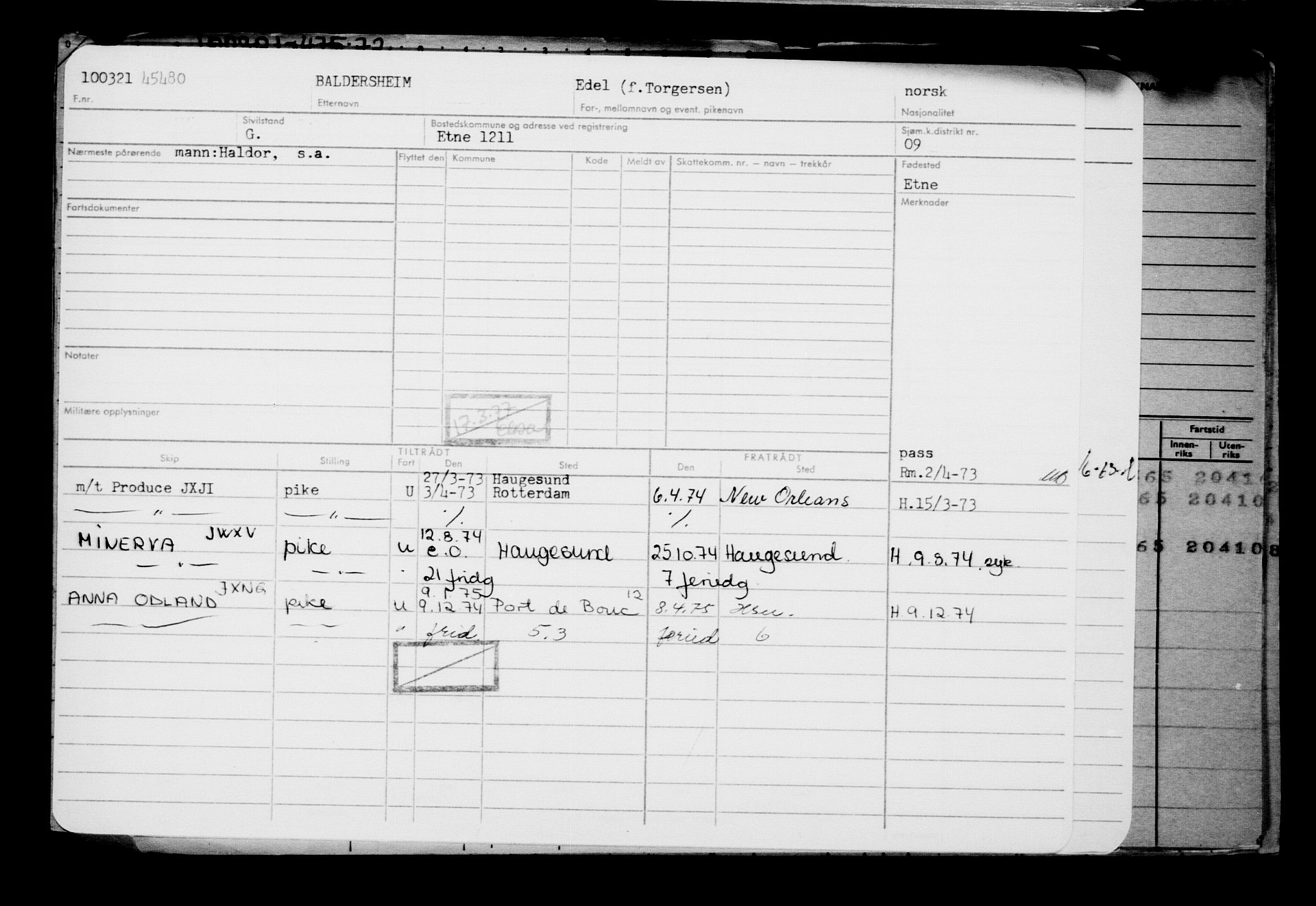 Direktoratet for sjømenn, RA/S-3545/G/Gb/L0191: Hovedkort, 1921, s. 247