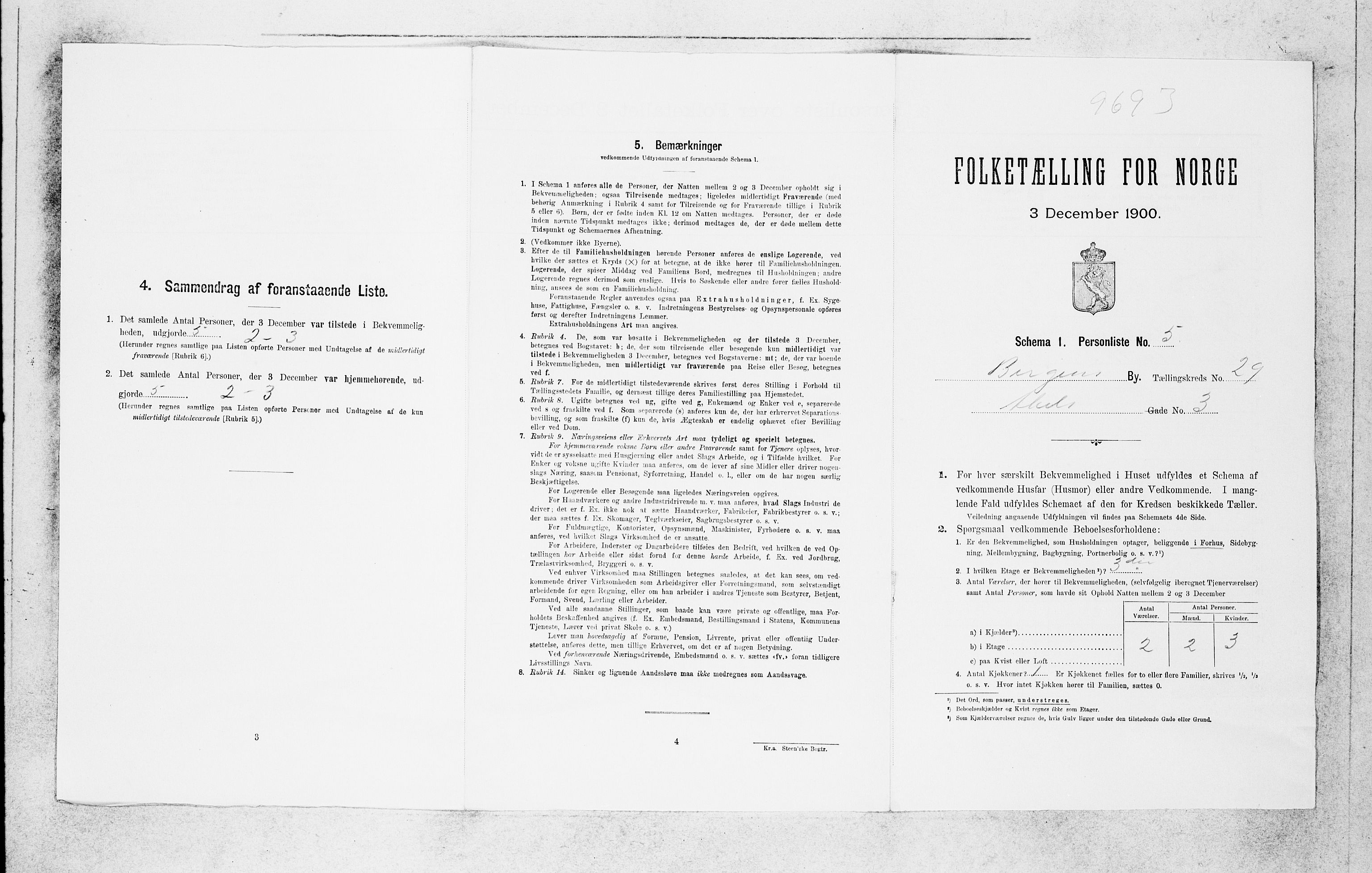 SAB, Folketelling 1900 for 1301 Bergen kjøpstad, 1900, s. 6054