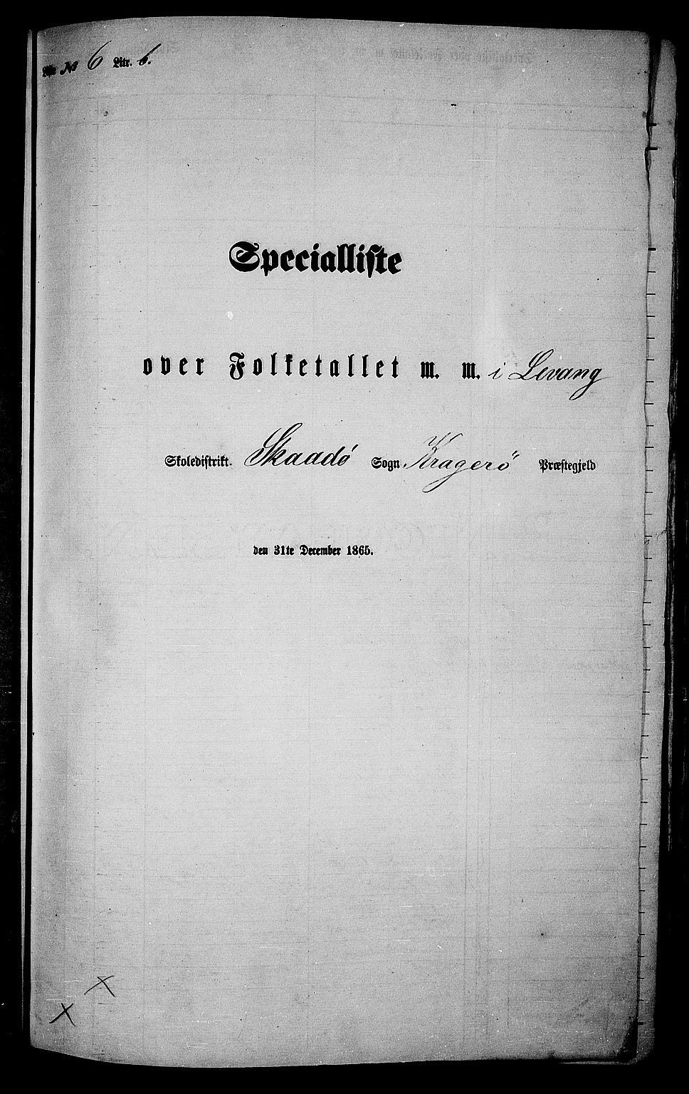 RA, Folketelling 1865 for 0816L Kragerø prestegjeld, Sannidal sokn og Skåtøy sokn, 1865, s. 102
