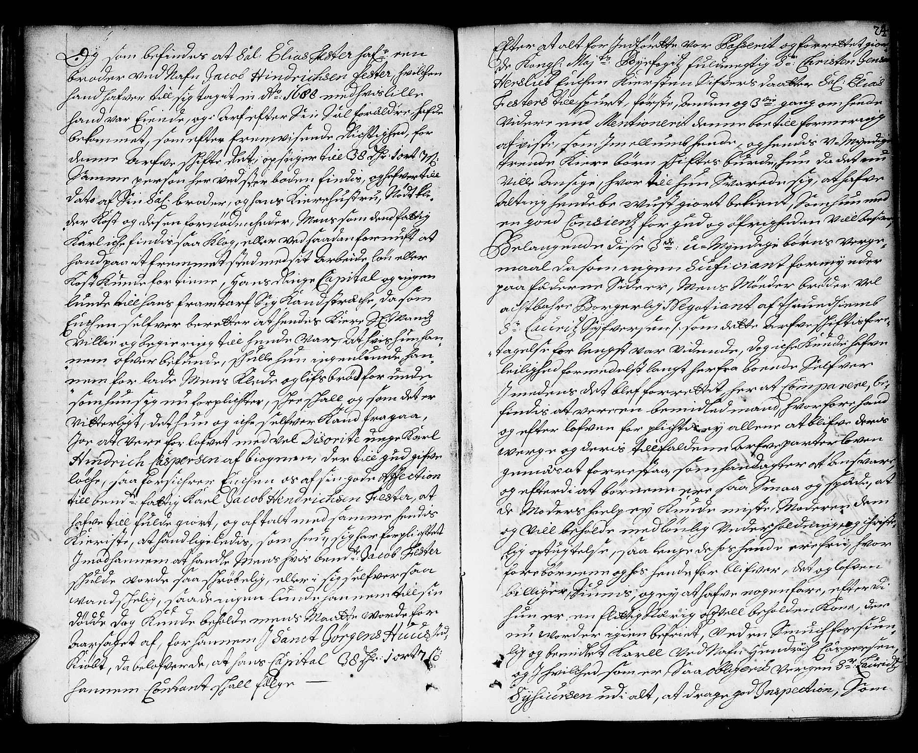 Trondheim byfogd, AV/SAT-A-0003/1/3/3A/L0004: Skifteprotokoll - gml.nr.4. (m/ register), 1695-1699, s. 23b-24a