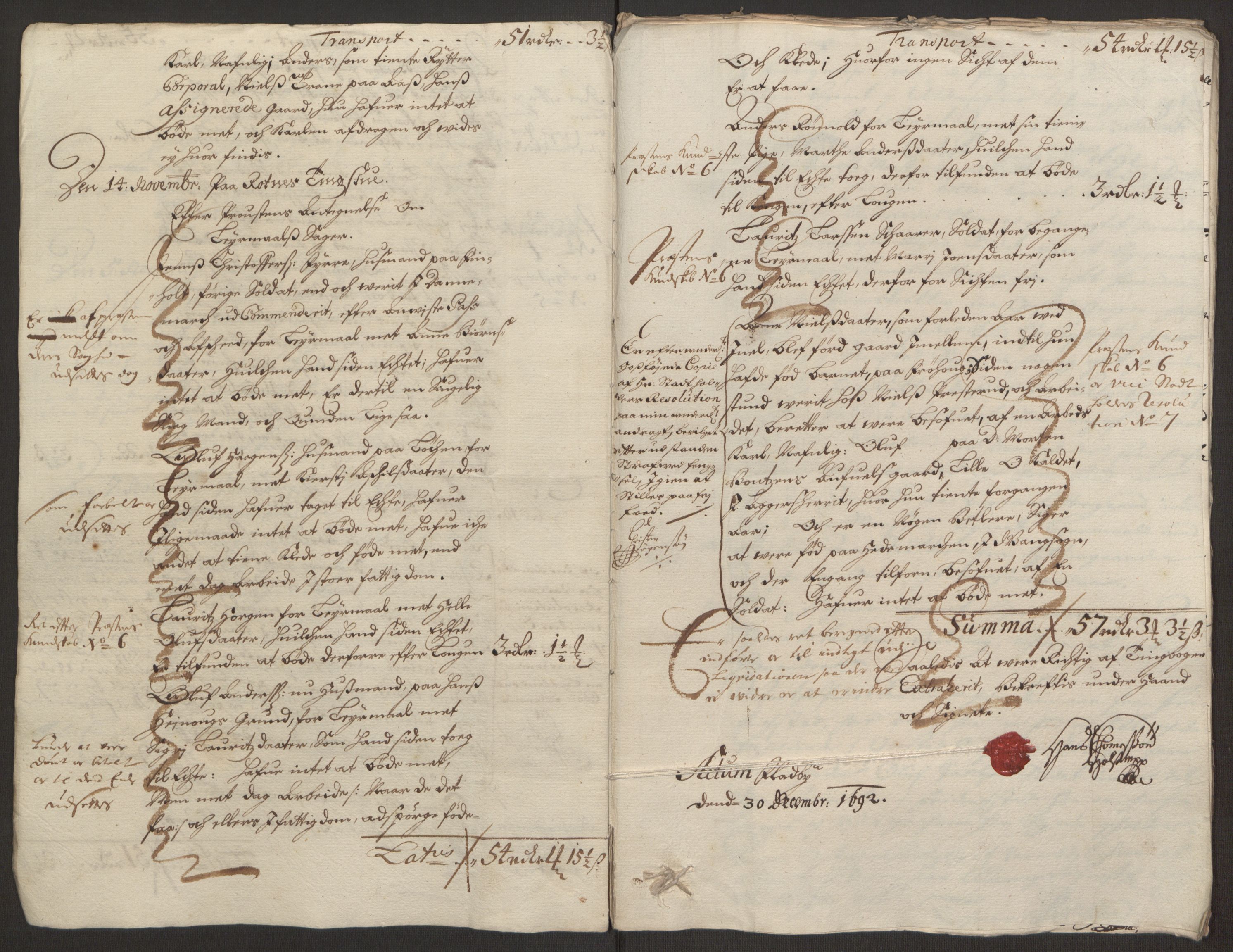 Rentekammeret inntil 1814, Reviderte regnskaper, Fogderegnskap, AV/RA-EA-4092/R12/L0704: Fogderegnskap Øvre Romerike, 1692, s. 55