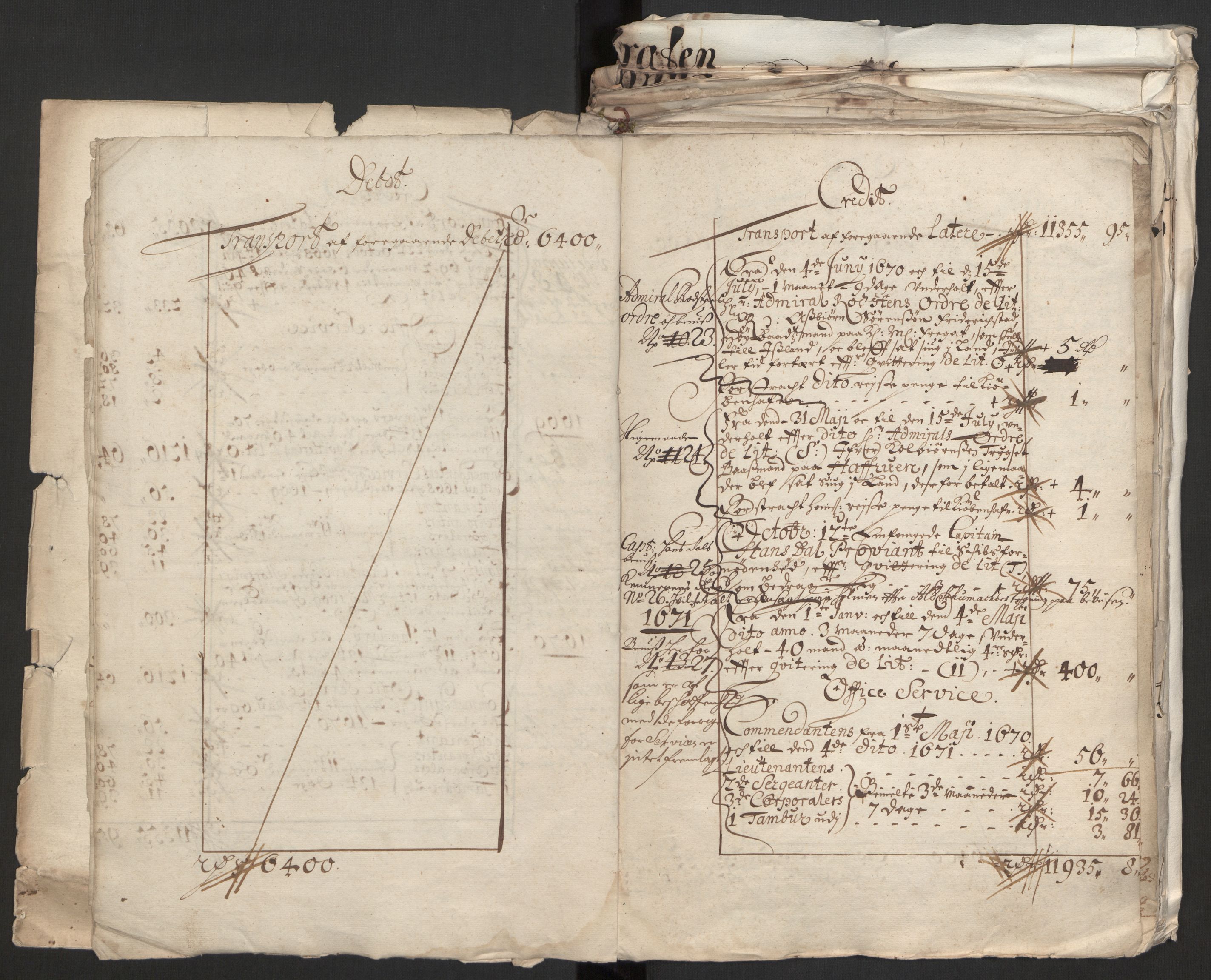 Rentekammeret inntil 1814, Reviderte regnskaper, Byregnskaper, RA/EA-4066/R/Rm/L0258: [M1] Kontribusjonsregnskap, 1664-1700, s. 9