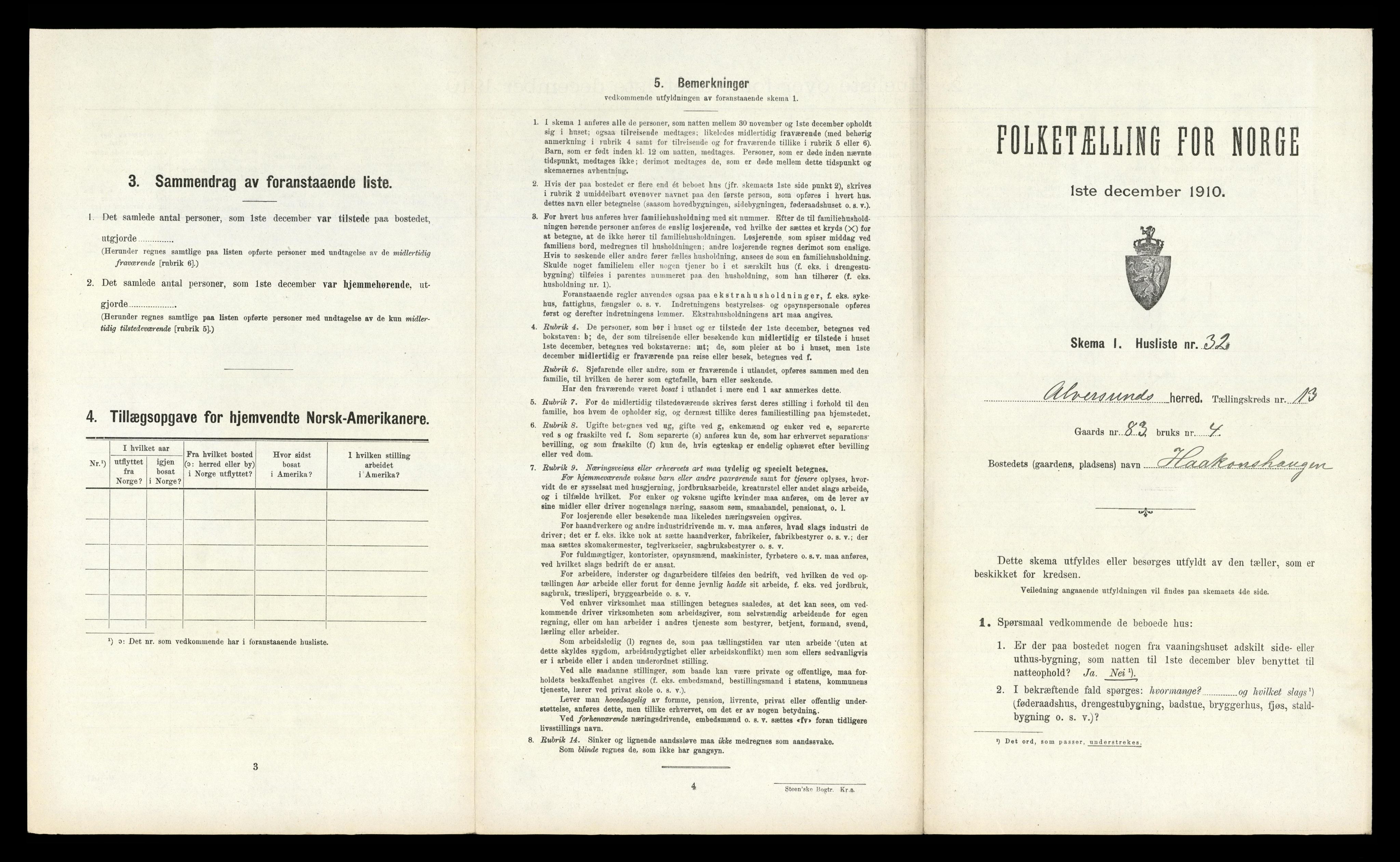 RA, Folketelling 1910 for 1257 Alversund herred, 1910, s. 968