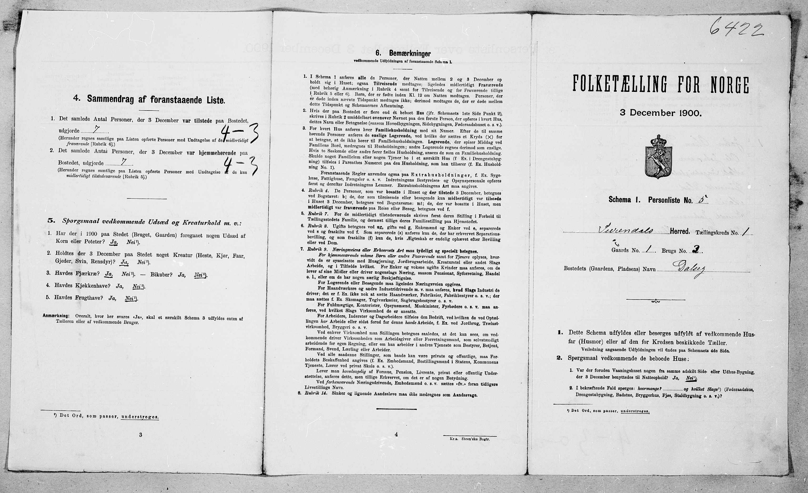 SAT, Folketelling 1900 for 1566 Surnadal herred, 1900, s. 90