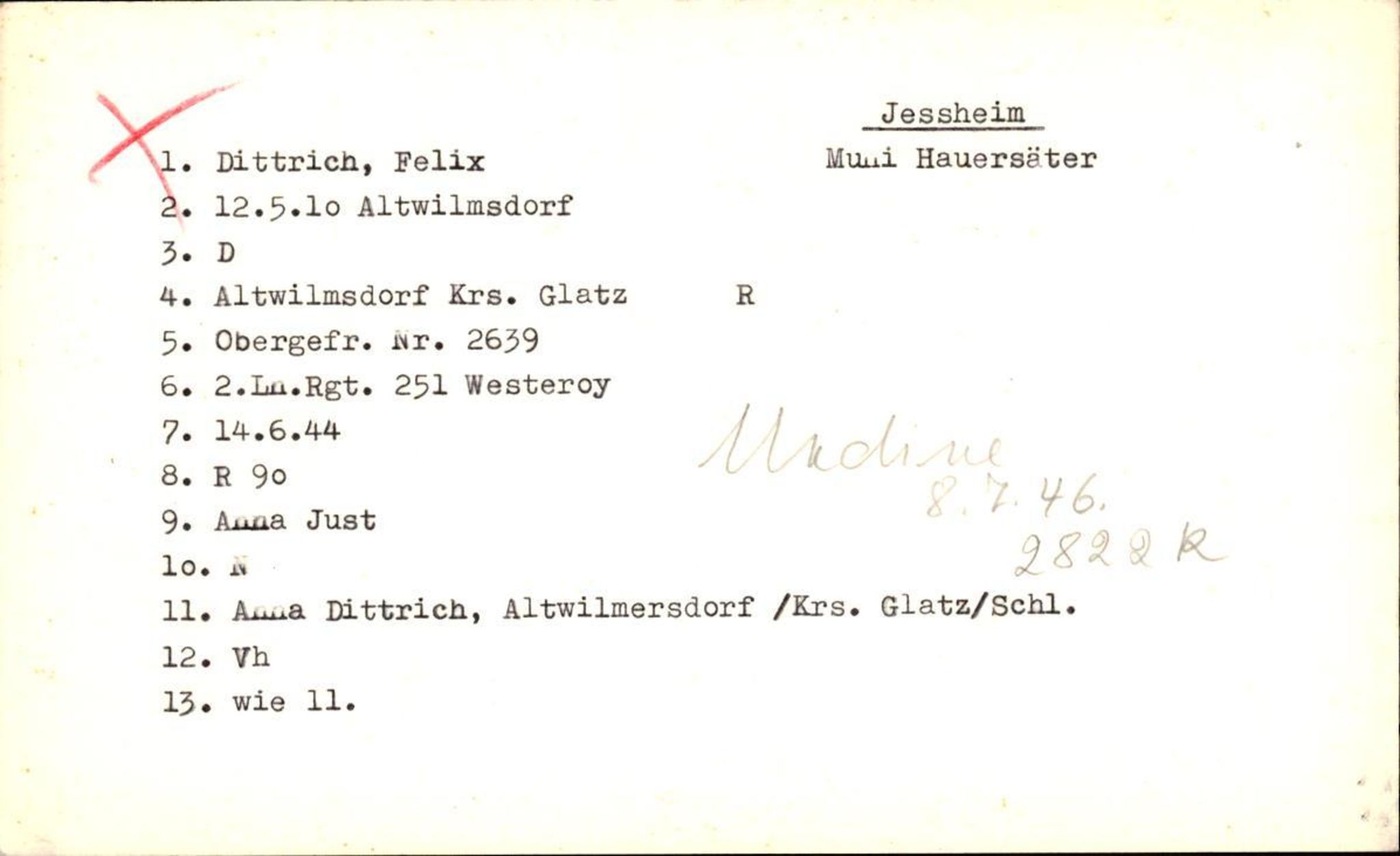 Hjemsendte tyskere , RA/RAFA-6487/D/Db/L0006: Adam-Zimmerman + Ableiter-Barta, 1945-1947, s. 26