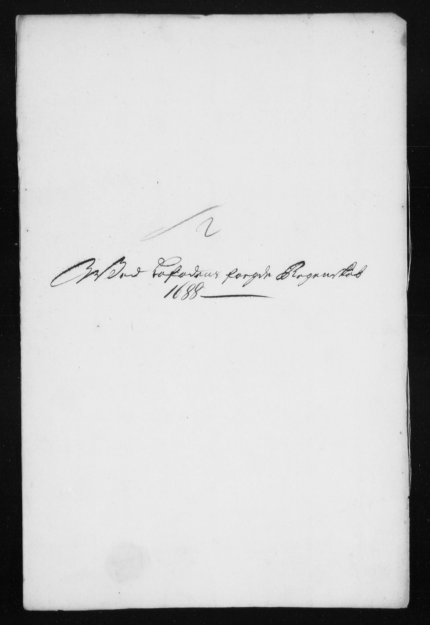 Rentekammeret inntil 1814, Reviderte regnskaper, Stiftamtstueregnskaper, Trondheim stiftamt og Nordland amt, AV/RA-EA-6044/R/Rh/L0011: Nordland amt, 1688