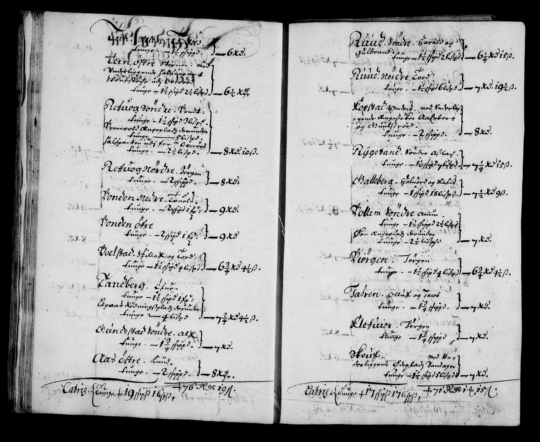 Rentekammeret inntil 1814, Realistisk ordnet avdeling, AV/RA-EA-4070/N/Na/L0003/0001: [XI h]: Tønsbergs amt og Larvik grevskaps jordebøker: / (A) Leilendigsskatt inkl. håndverkere, husmenn og strandsittere, samt Griffenfelds jordegods i Larvik grevskap., 1674