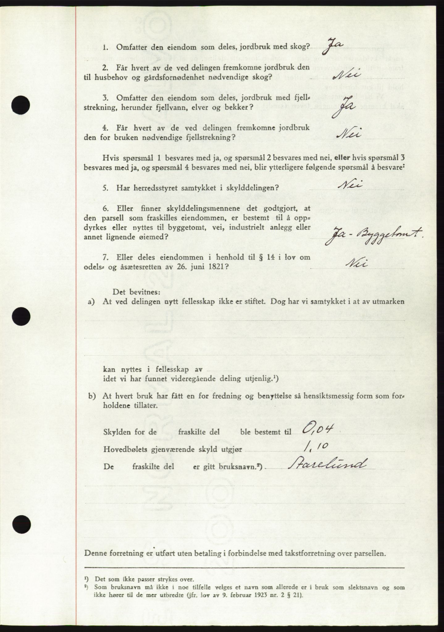 Søre Sunnmøre sorenskriveri, AV/SAT-A-4122/1/2/2C/L0095: Pantebok nr. 21A, 1953-1953, Dagboknr: 1446/1953