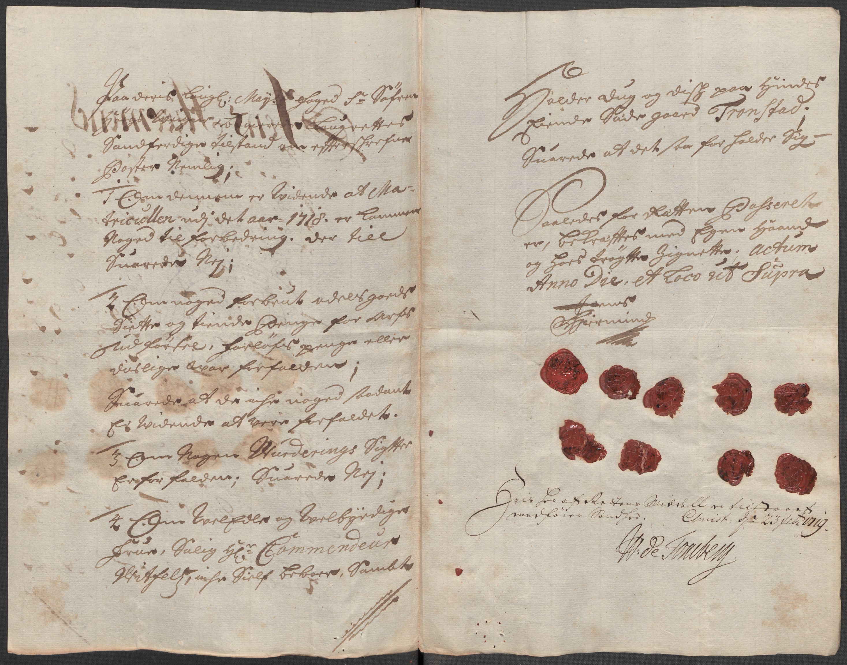 Rentekammeret inntil 1814, Reviderte regnskaper, Fogderegnskap, AV/RA-EA-4092/R31/L1712: Fogderegnskap Hurum, Røyken, Eiker, Lier og Buskerud, 1718, s. 181