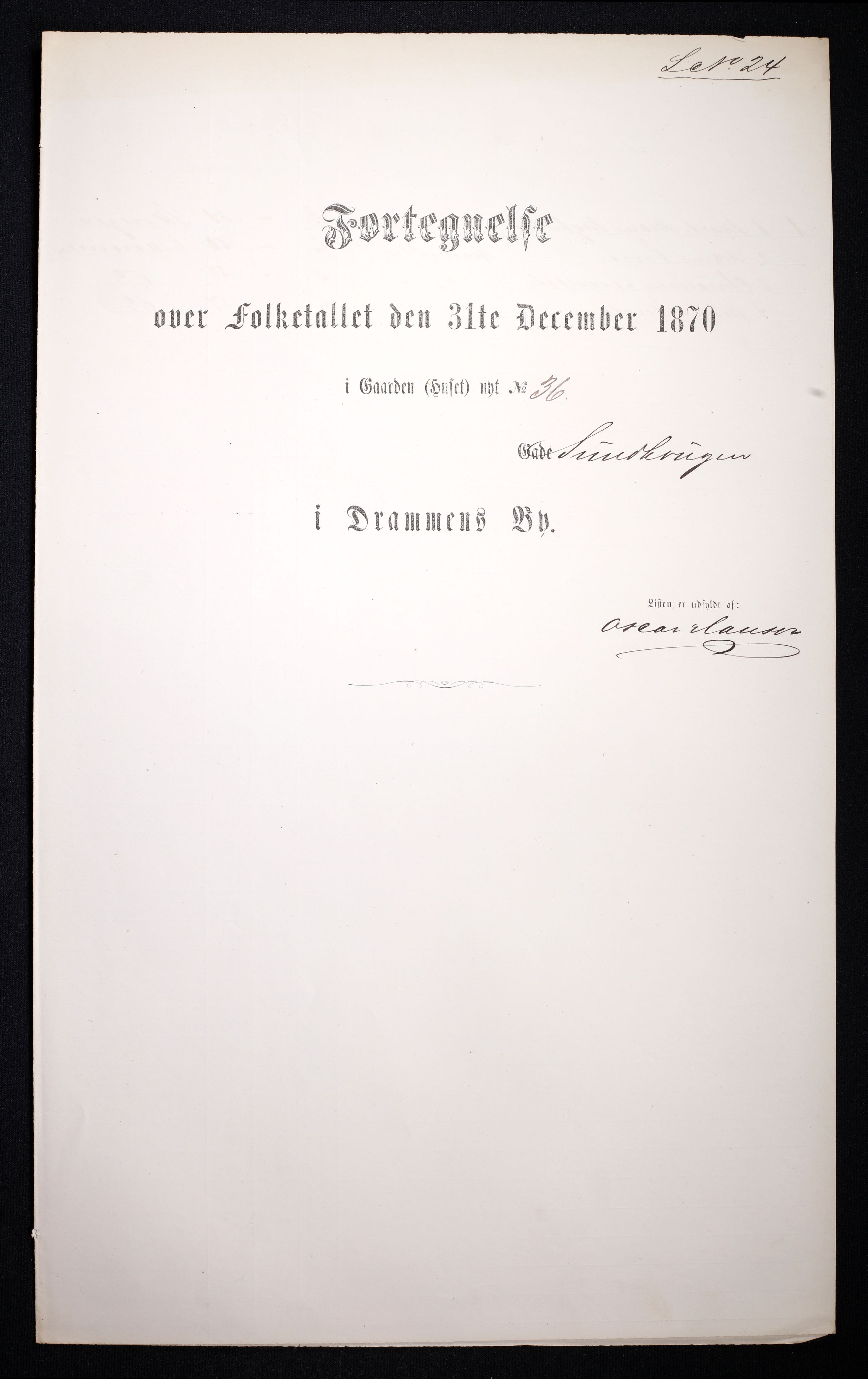 RA, Folketelling 1870 for 0602 Drammen kjøpstad, 1870, s. 1915