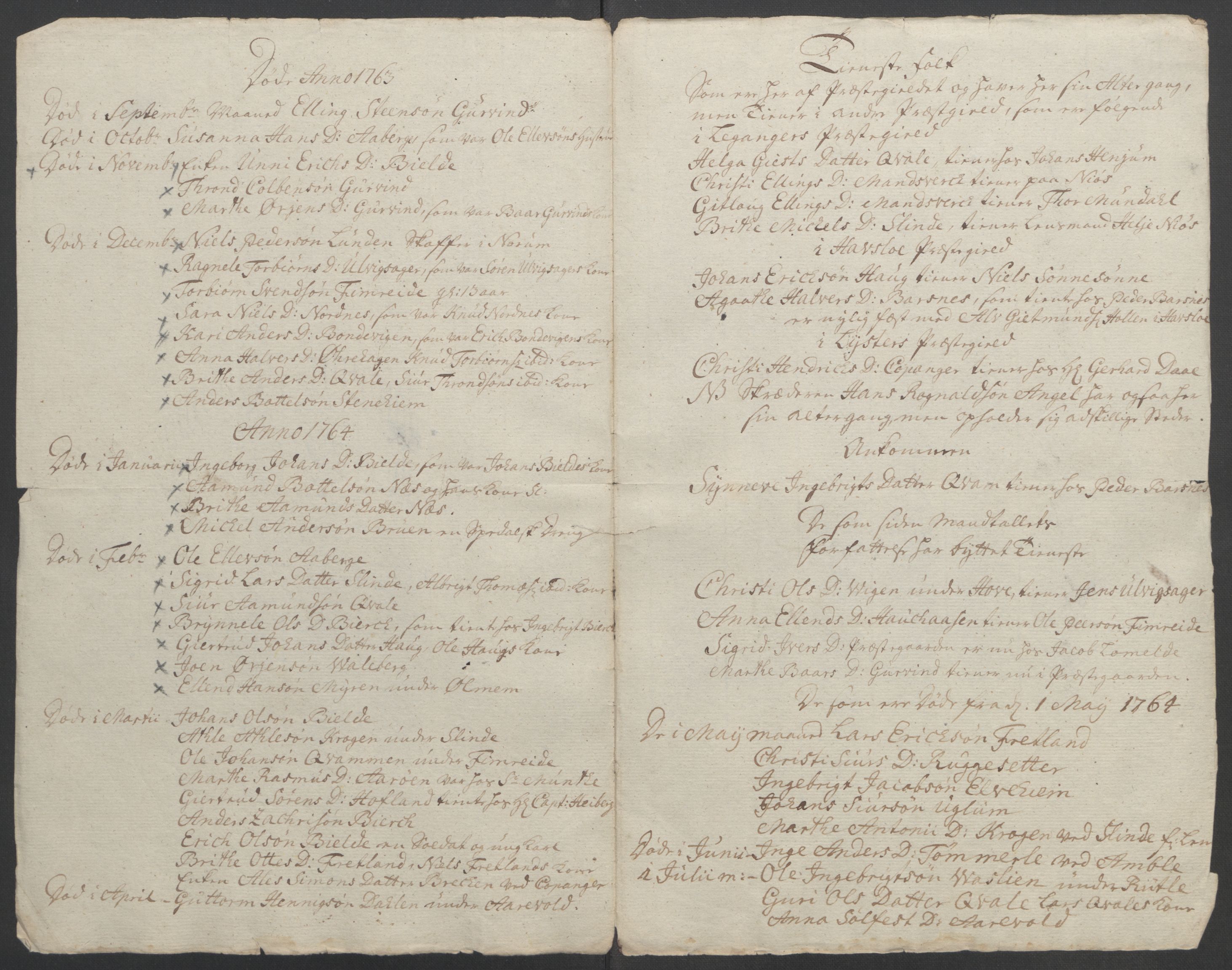 Rentekammeret inntil 1814, Reviderte regnskaper, Fogderegnskap, RA/EA-4092/R52/L3418: Ekstraskatten Sogn, 1762-1769, s. 72